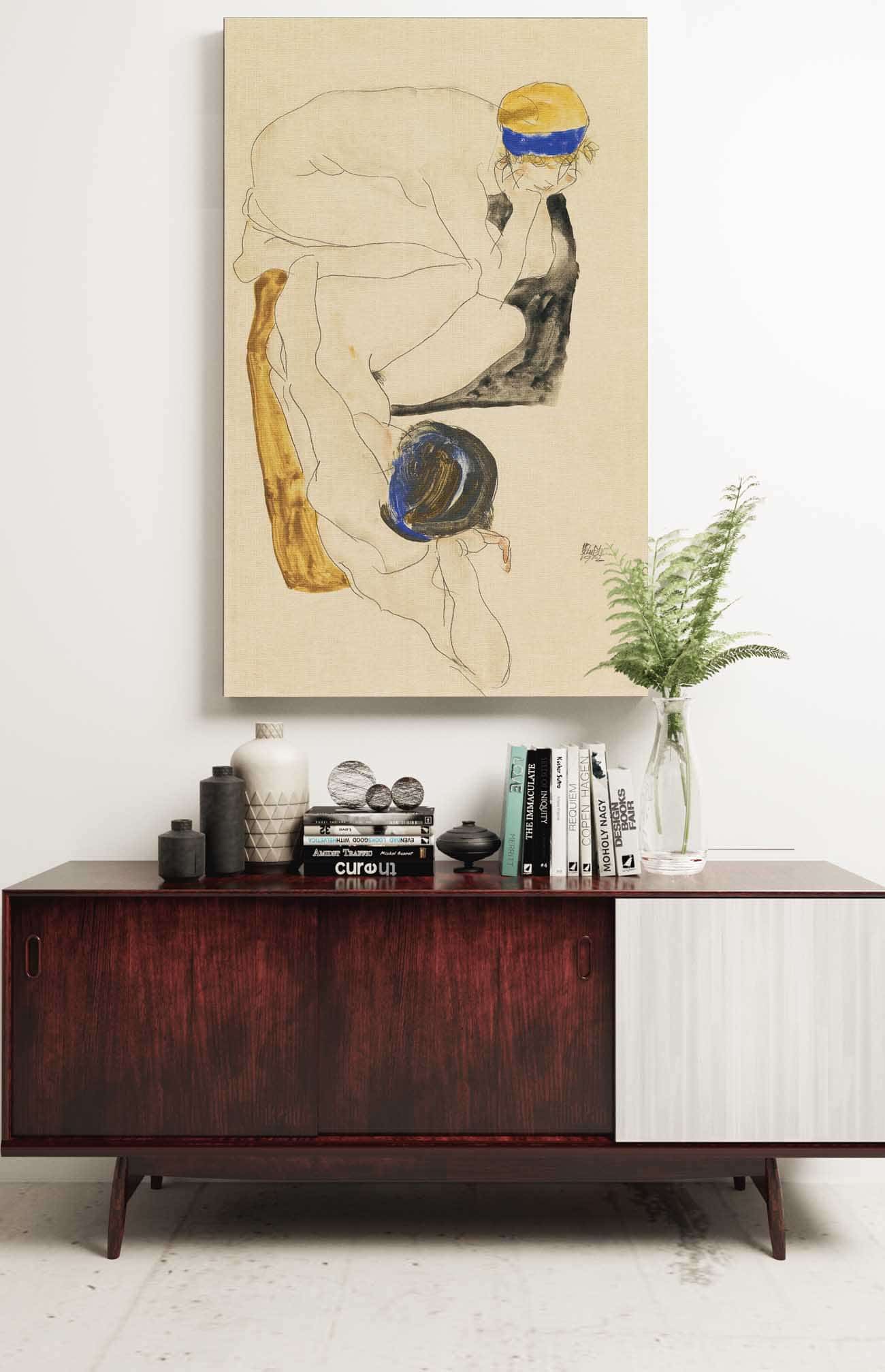 Two Reclining Figures by Egon Schiele - Image 2