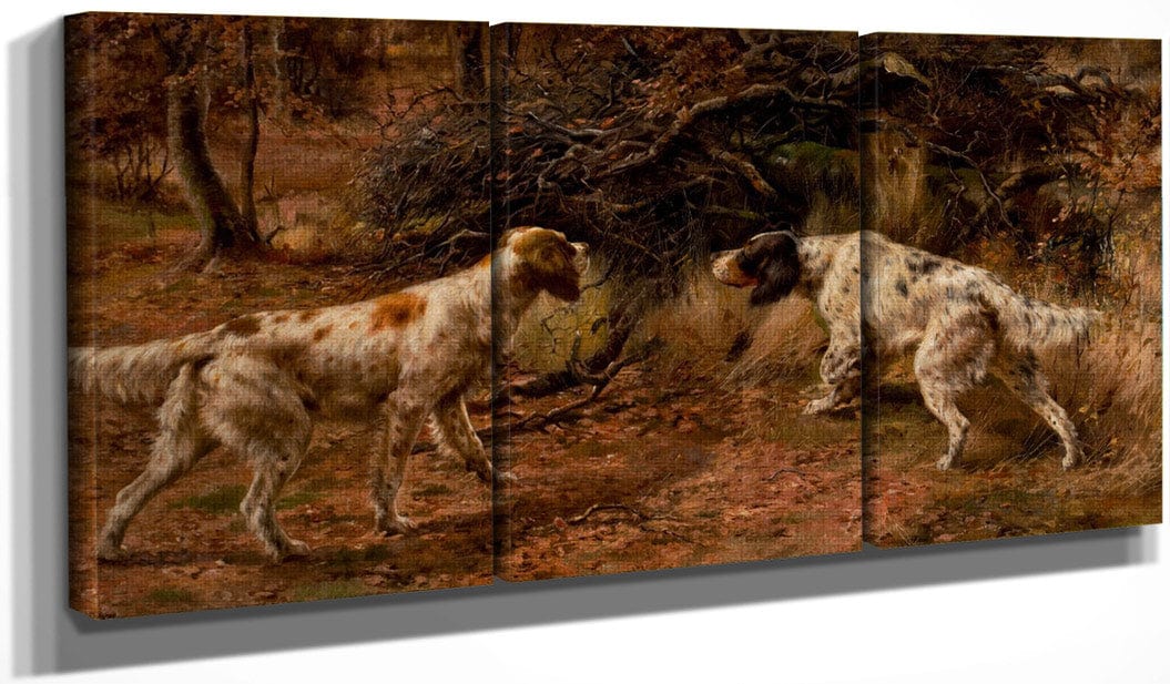 Two Setters On Point By Edmund Henry Osthaus