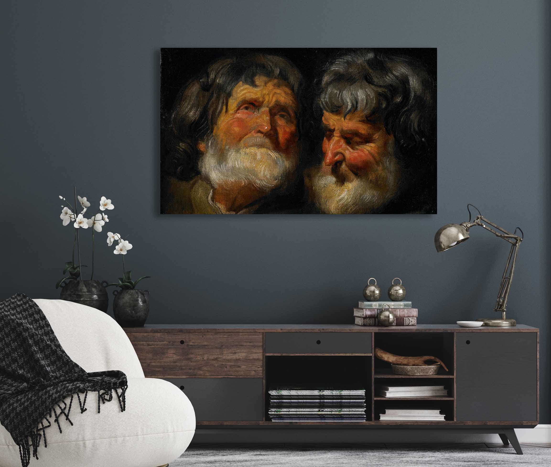 Two Studies Of The Head Of An Old Man by Jacob Jordaens - Image 5