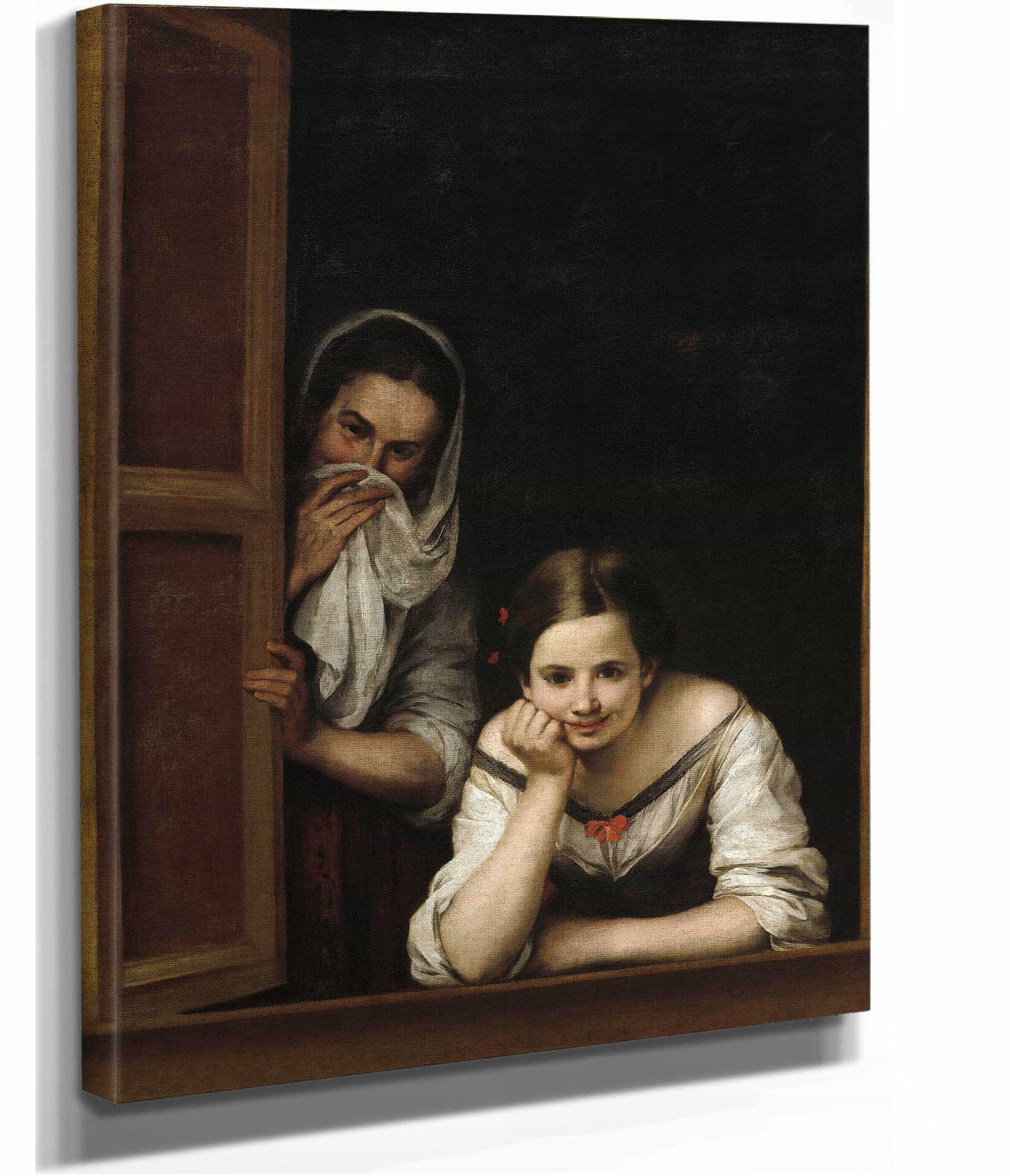 Two Women At A Window by Bartolome Esteban Murillo - Image 2
