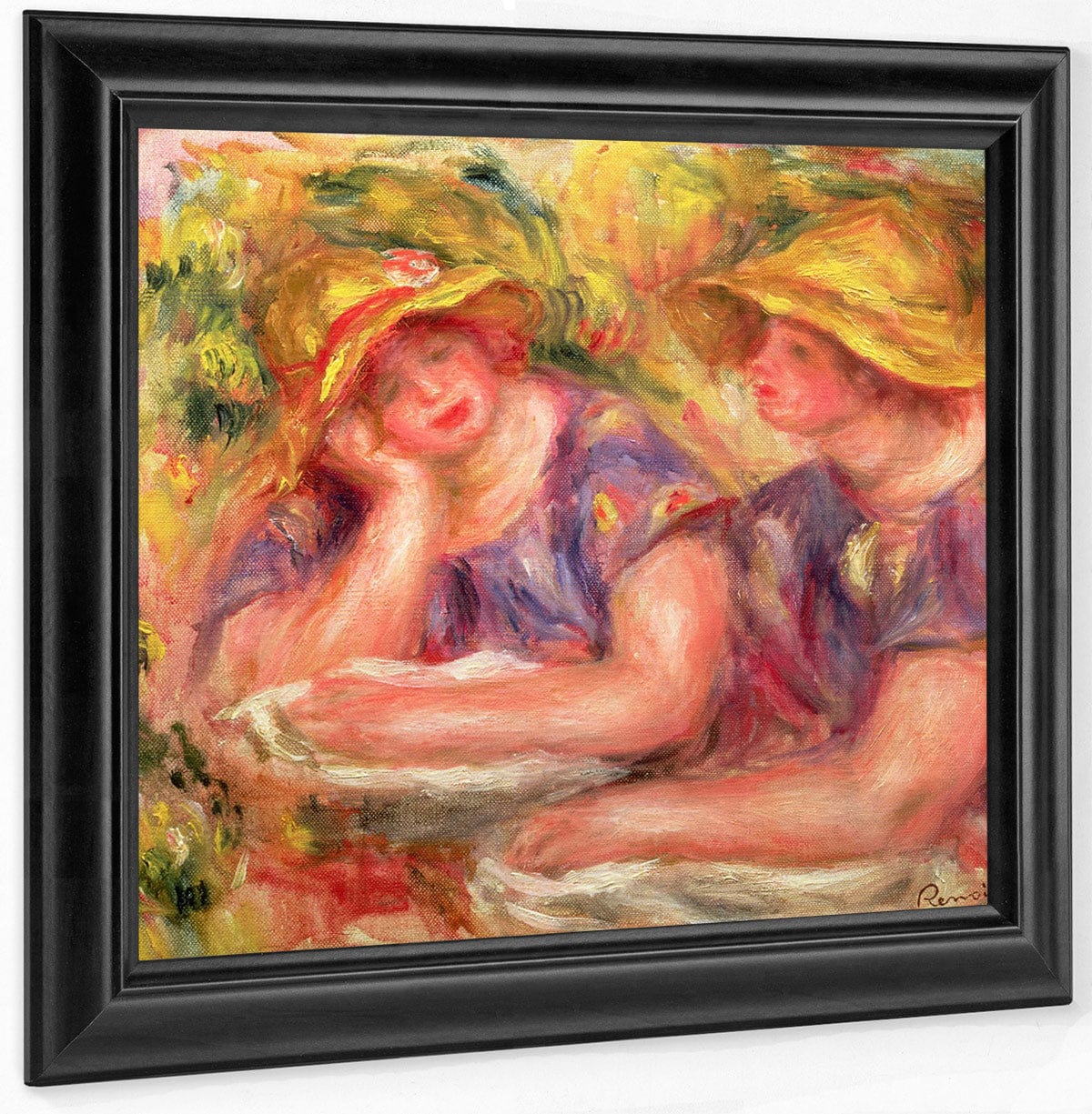 Two Women In Blue Blouses By Pierre Auguste Renoir - Image 6