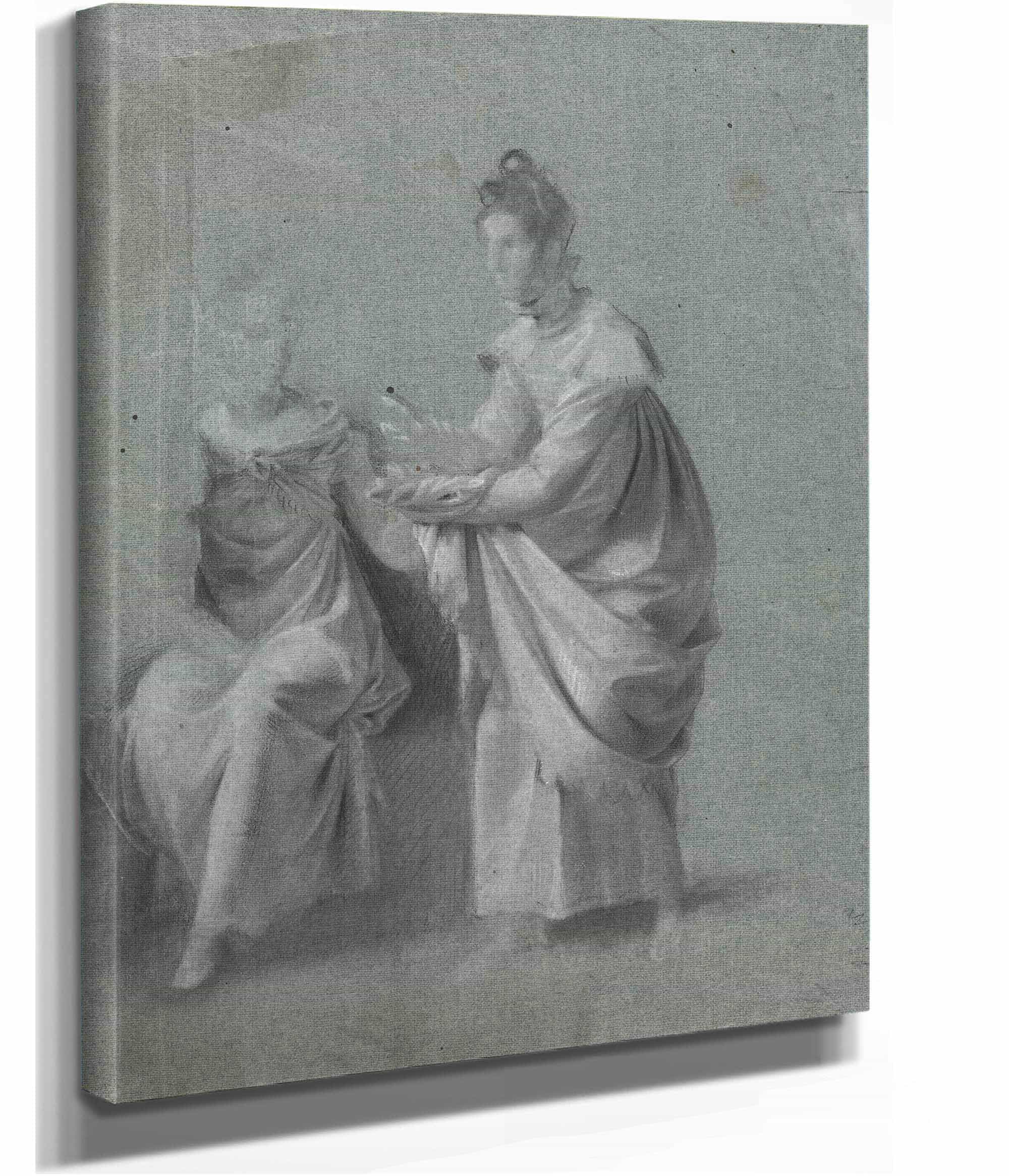 Two Women S by Pierre Paul Prudhon - Image 2