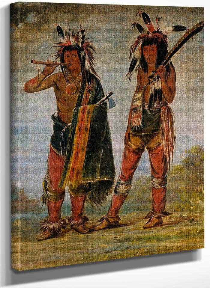 Two Young Men By George Catlin