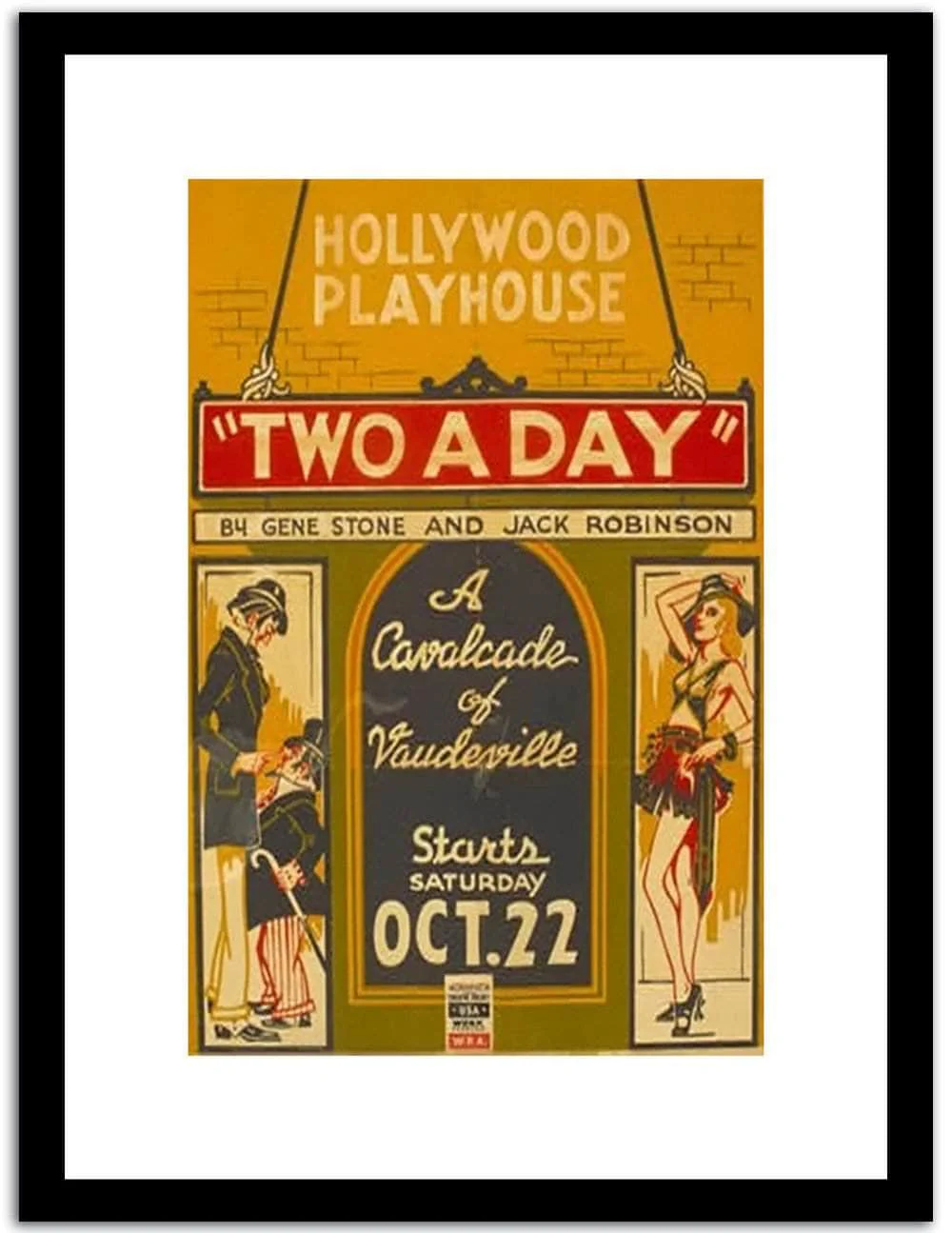 Two A Day Vintage Poster