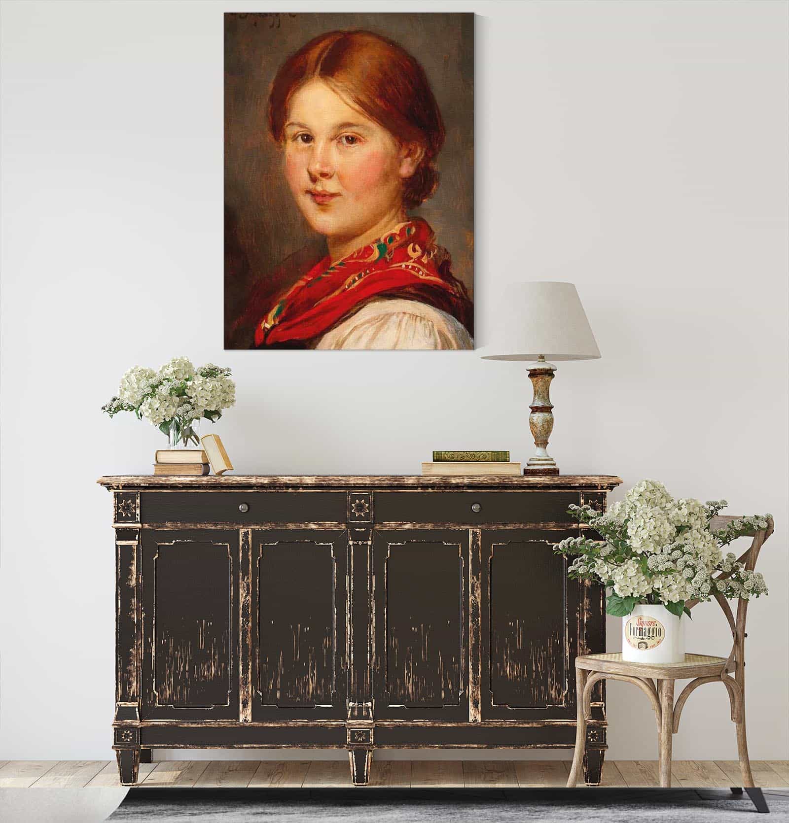 Tyrolean Girl by Franz Von Defregger - Image 4