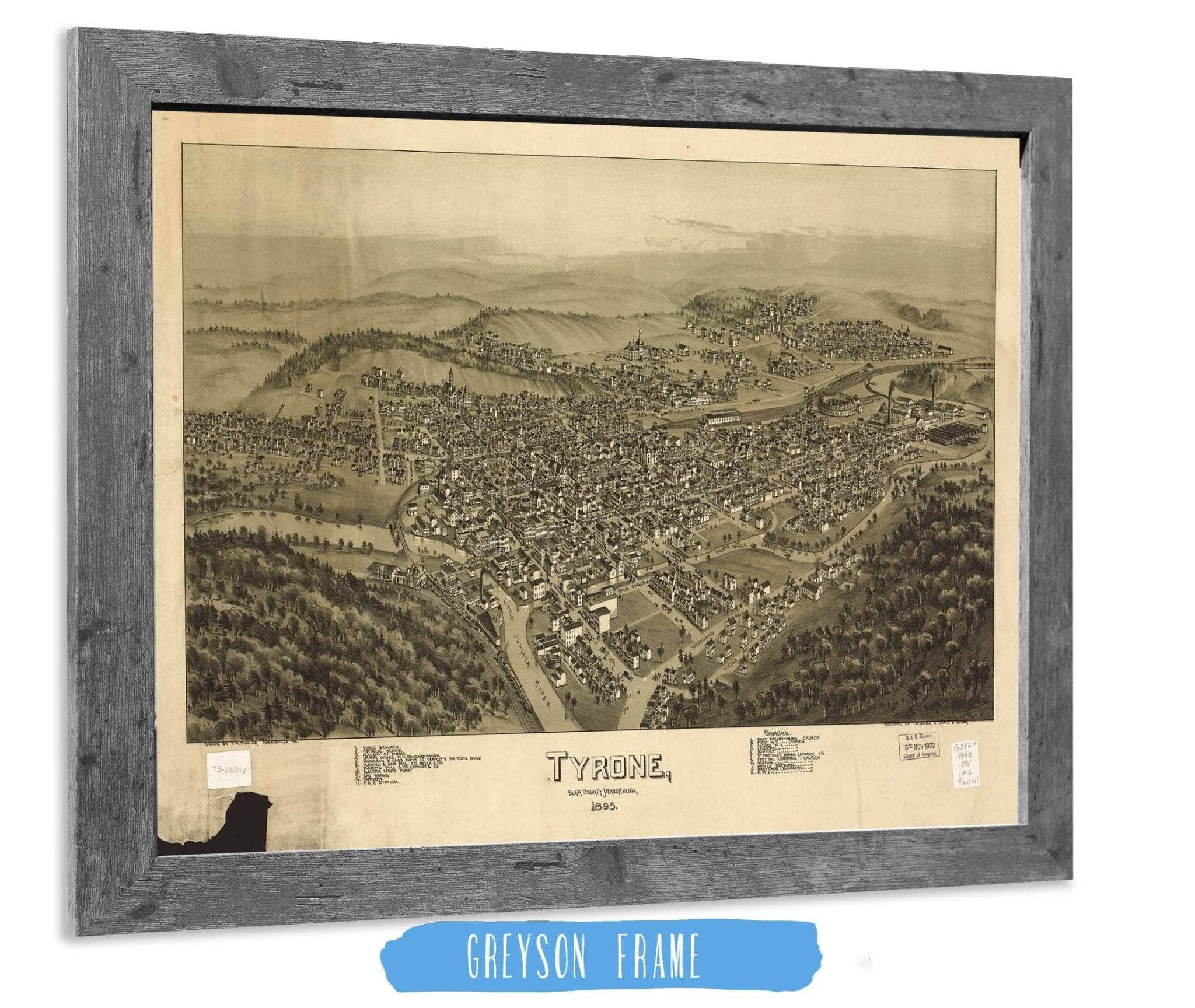 Tyrone Blair County Pennsylvania 1895 State of Pennsylvania - Image 6