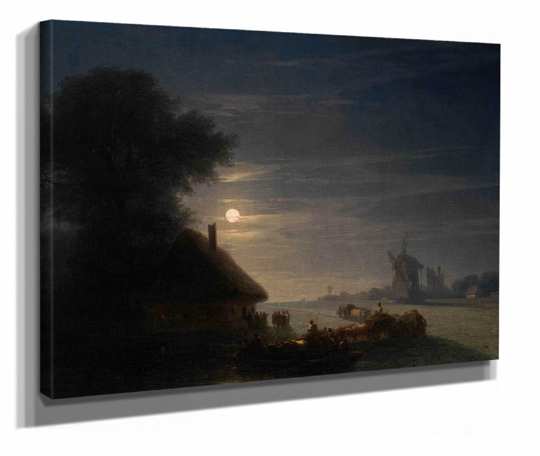 Ukrainian Landscape At Night by Ivan Konstantinovich Aivazovsky - Image 3