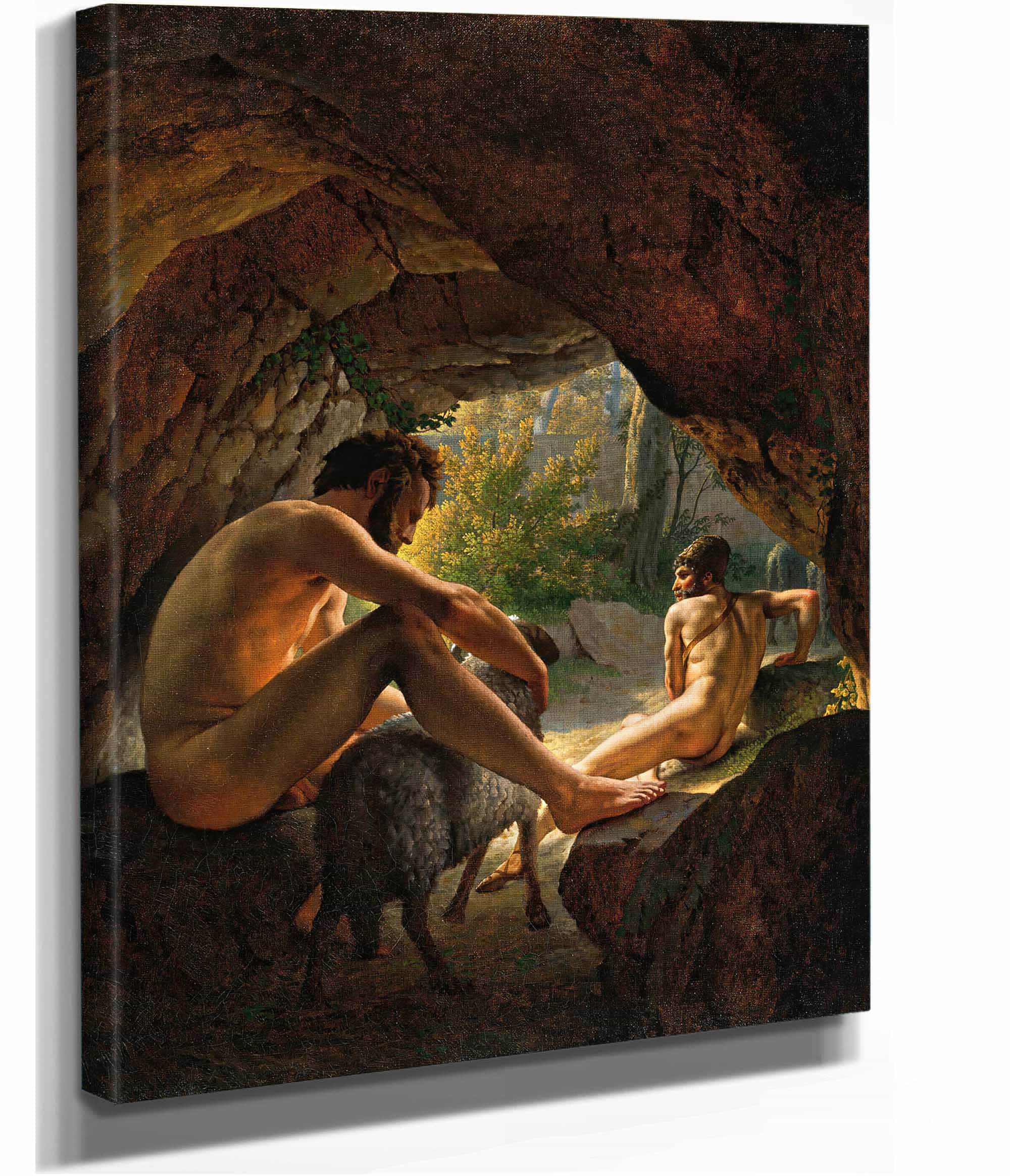 Ulysses Fleeing The Cave Of Polyphemus by Christoffer Wilhelm Eckersberg - Image 2