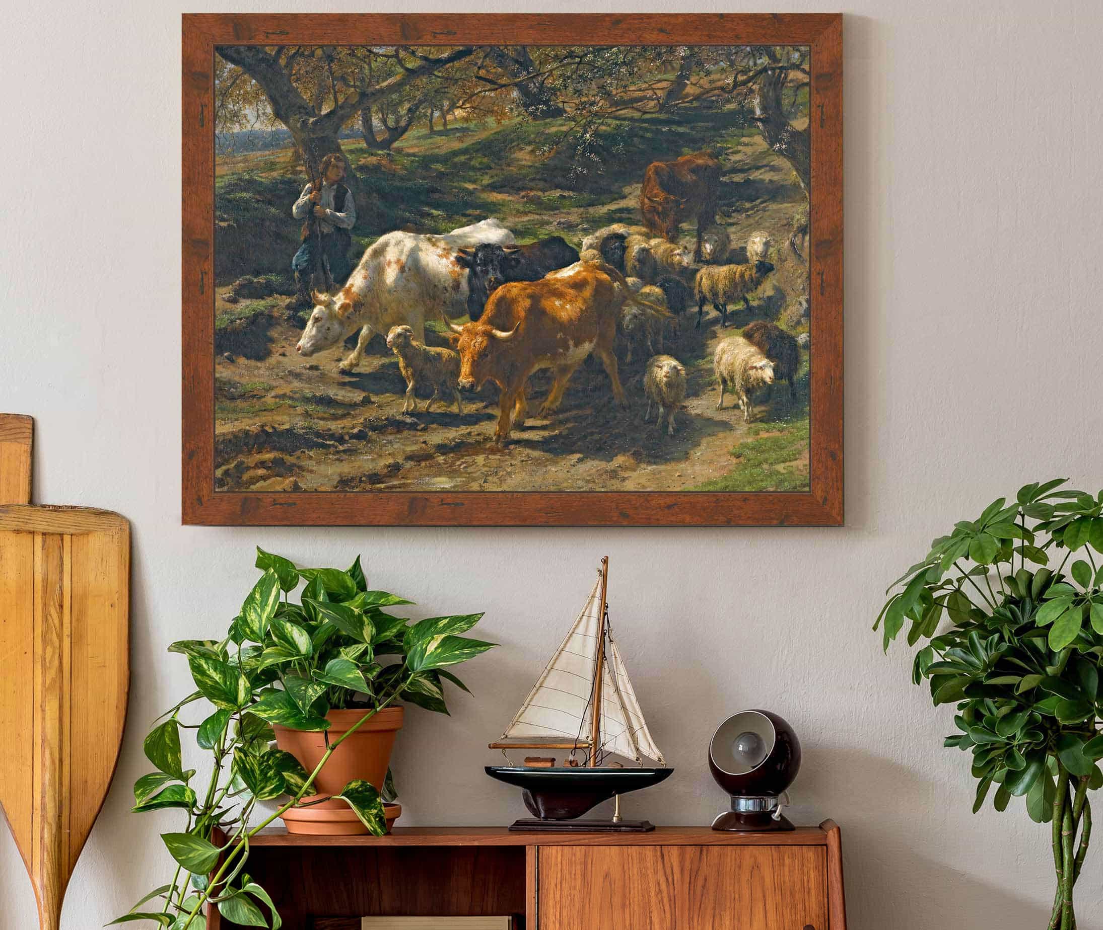 Un Berger Avec Son Troupeau by Rosa Bonheur - Image 3