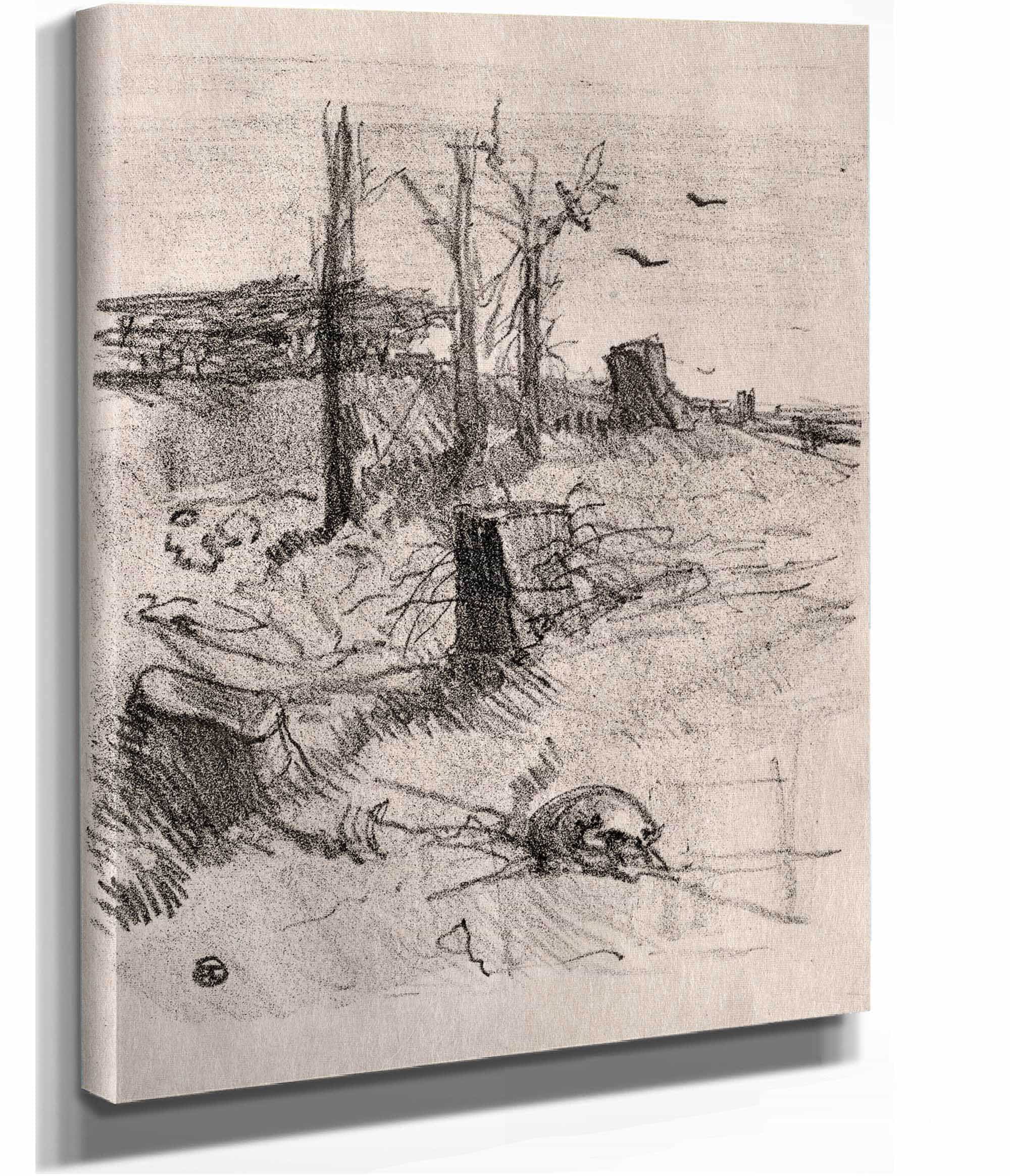 Un Cimetiere En Galicie by Henri De Toulouse Lautrec - Image 2