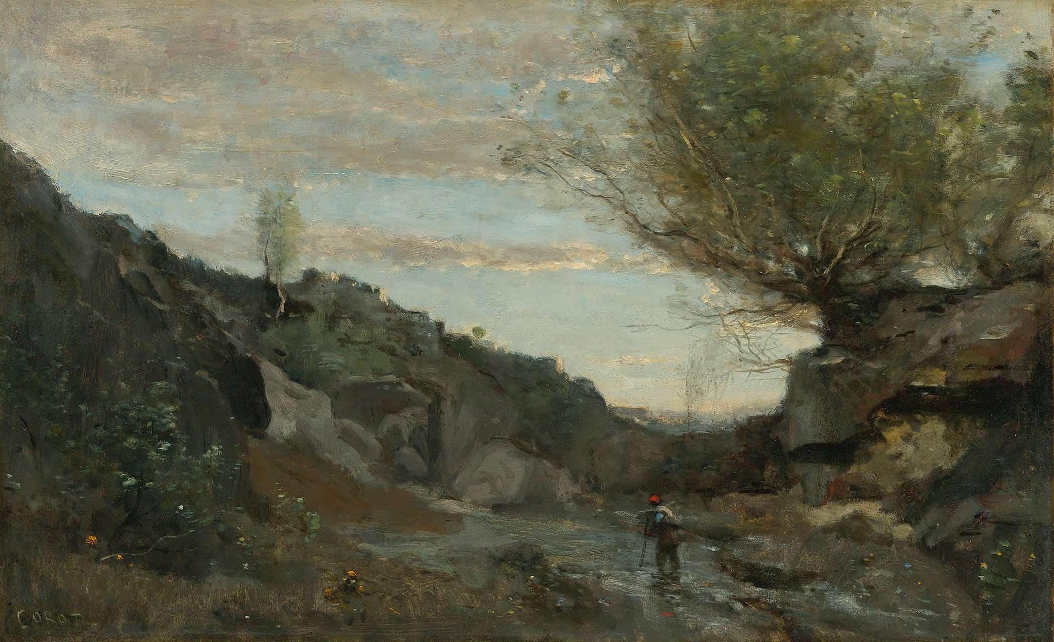 Un Torrent Des Abruzzes by Jean Baptiste Camille Corot - Image 2