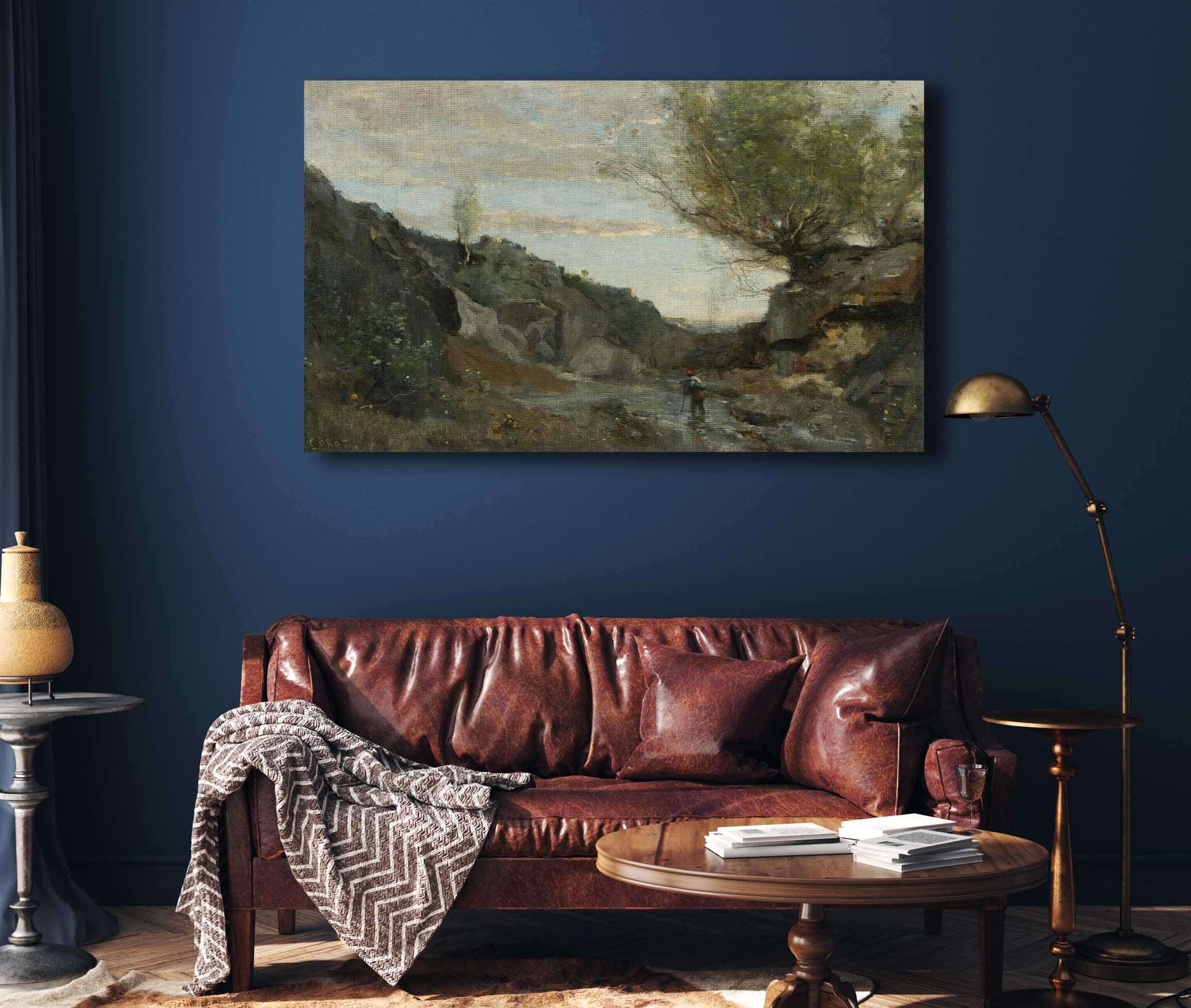 Un Torrent Des Abruzzes by Jean Baptiste Camille Corot - Image 4