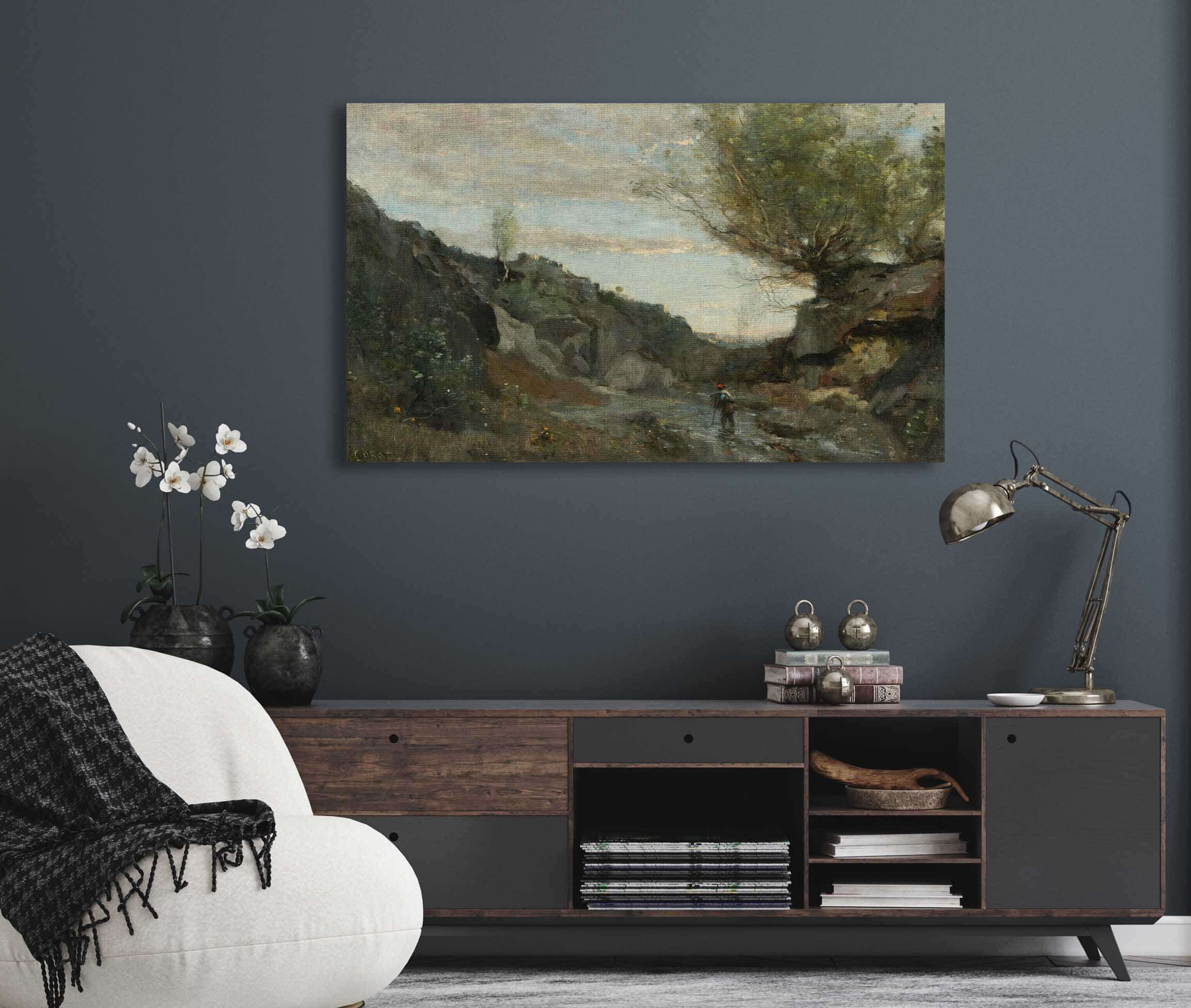Un Torrent Des Abruzzes by Jean Baptiste Camille Corot - Image 5