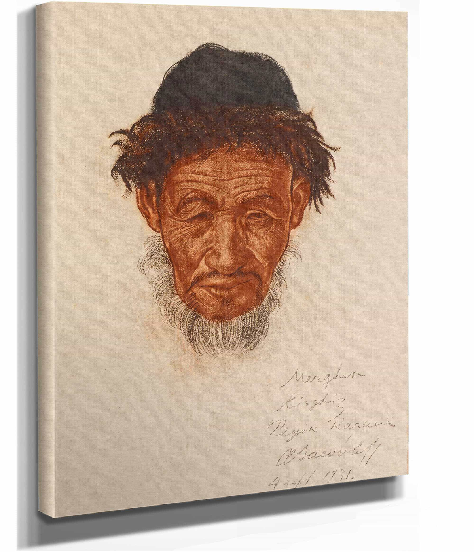 Un Vieux Kirghize Peyik Sinkiang by Alexander Evgenievich Yakovlev - Image 2