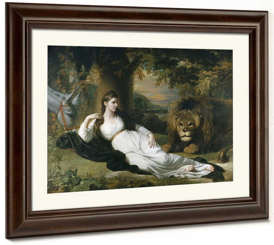 Una And The Lion (Mary Hall In The Character Of Una) By Benjamin West - Image 3