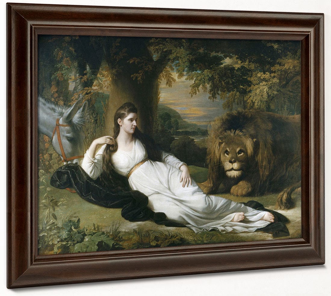 Una And The Lion (Mary Hall In The Character Of Una) By Benjamin West - Image 4