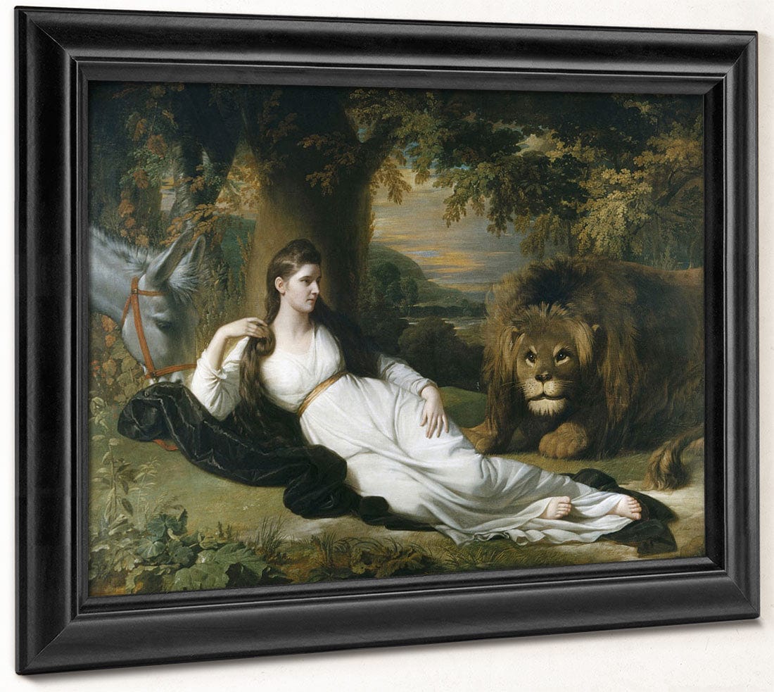 Una And The Lion (Mary Hall In The Character Of Una) By Benjamin West - Image 6