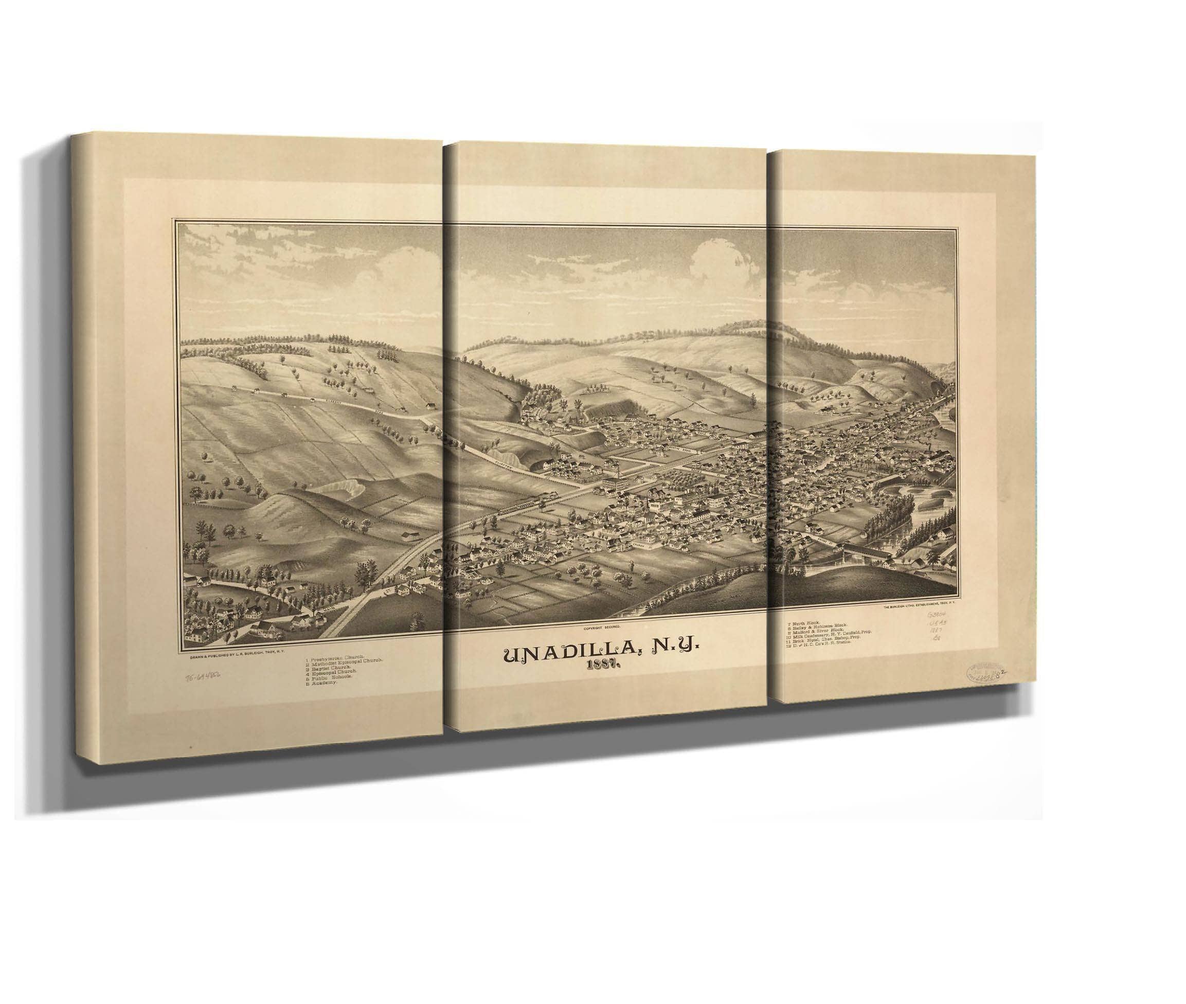 Unadilla Ny 1887 State Of New York - Image 2