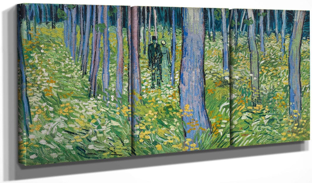 Undergrowth With Two Figures By Vincent Van Gogh