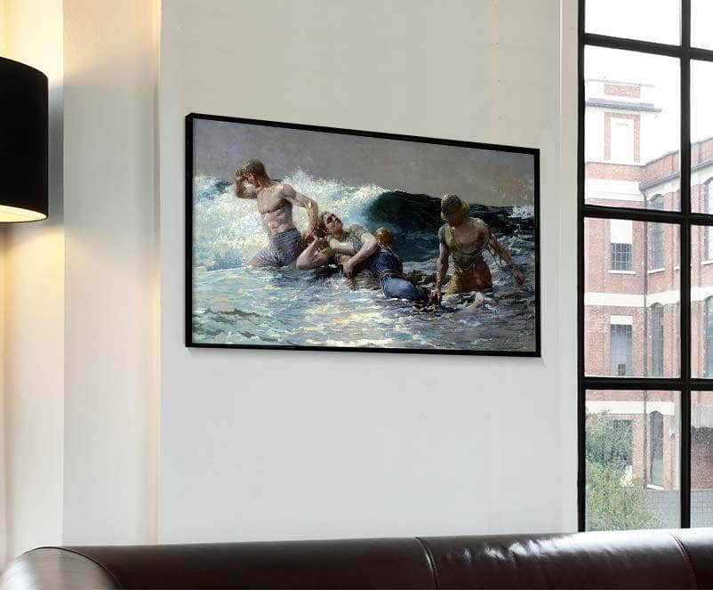 Undertow Painting Winslow Homer Canvas Art - Image 4