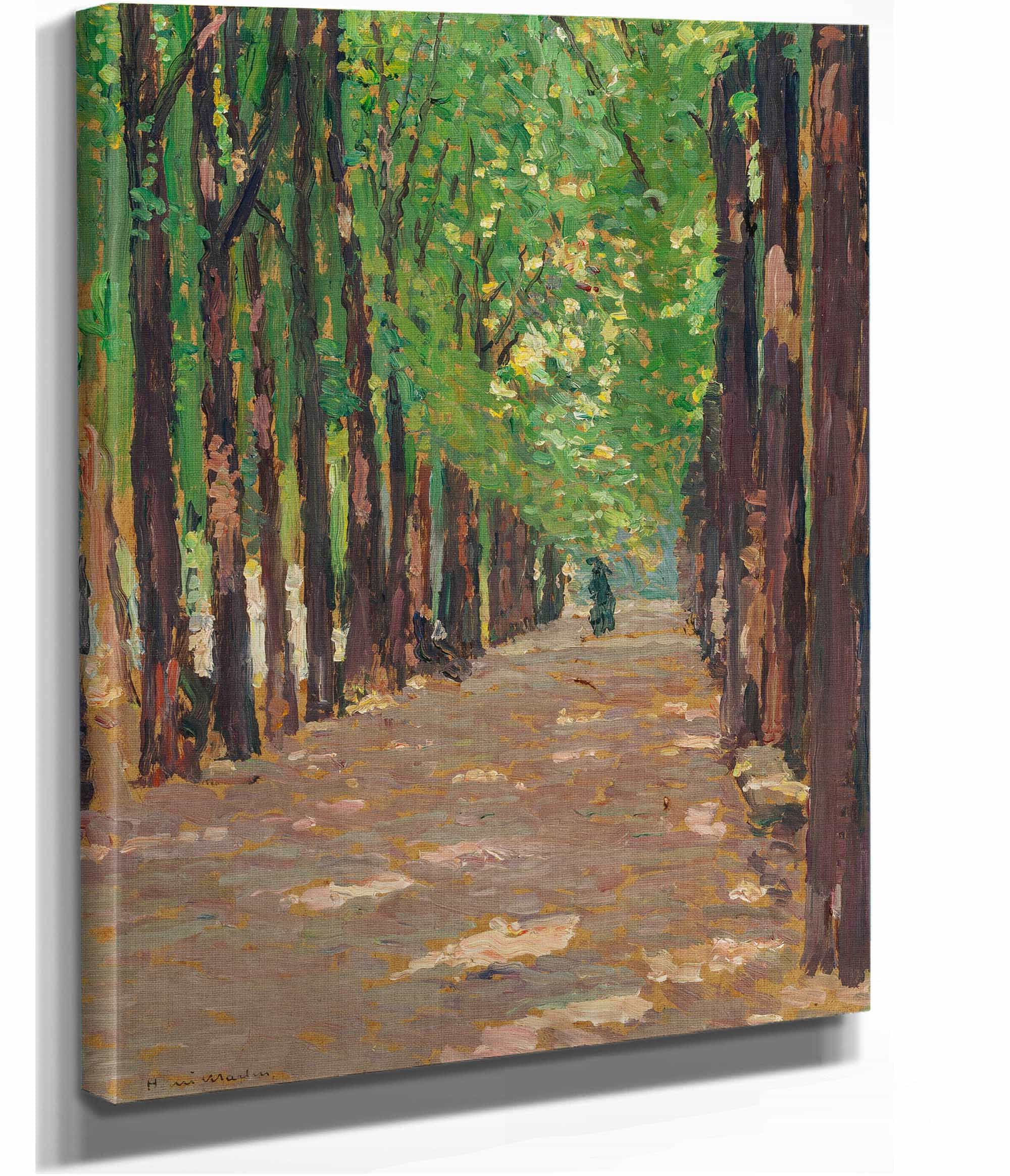 Une Allee Dans Le Parc Du Chateau De Versailles by Henri Martin - Image 2