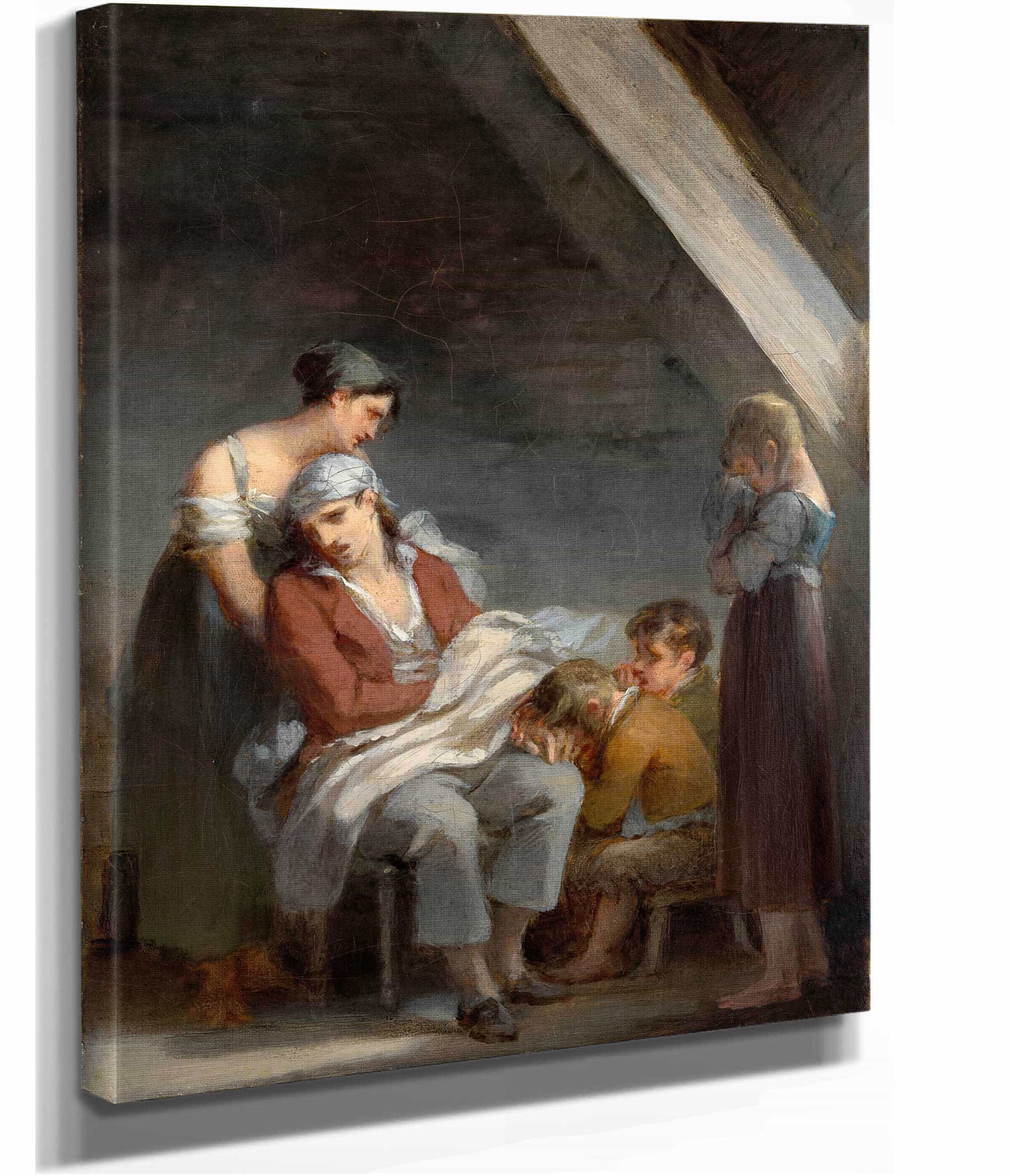 Une Famille Dans La Desolation A Grief Stricken Family by Pierre Paul Prudhon - Image 2