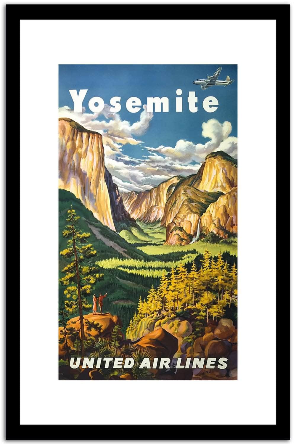 United Air Lines Vintage Postera