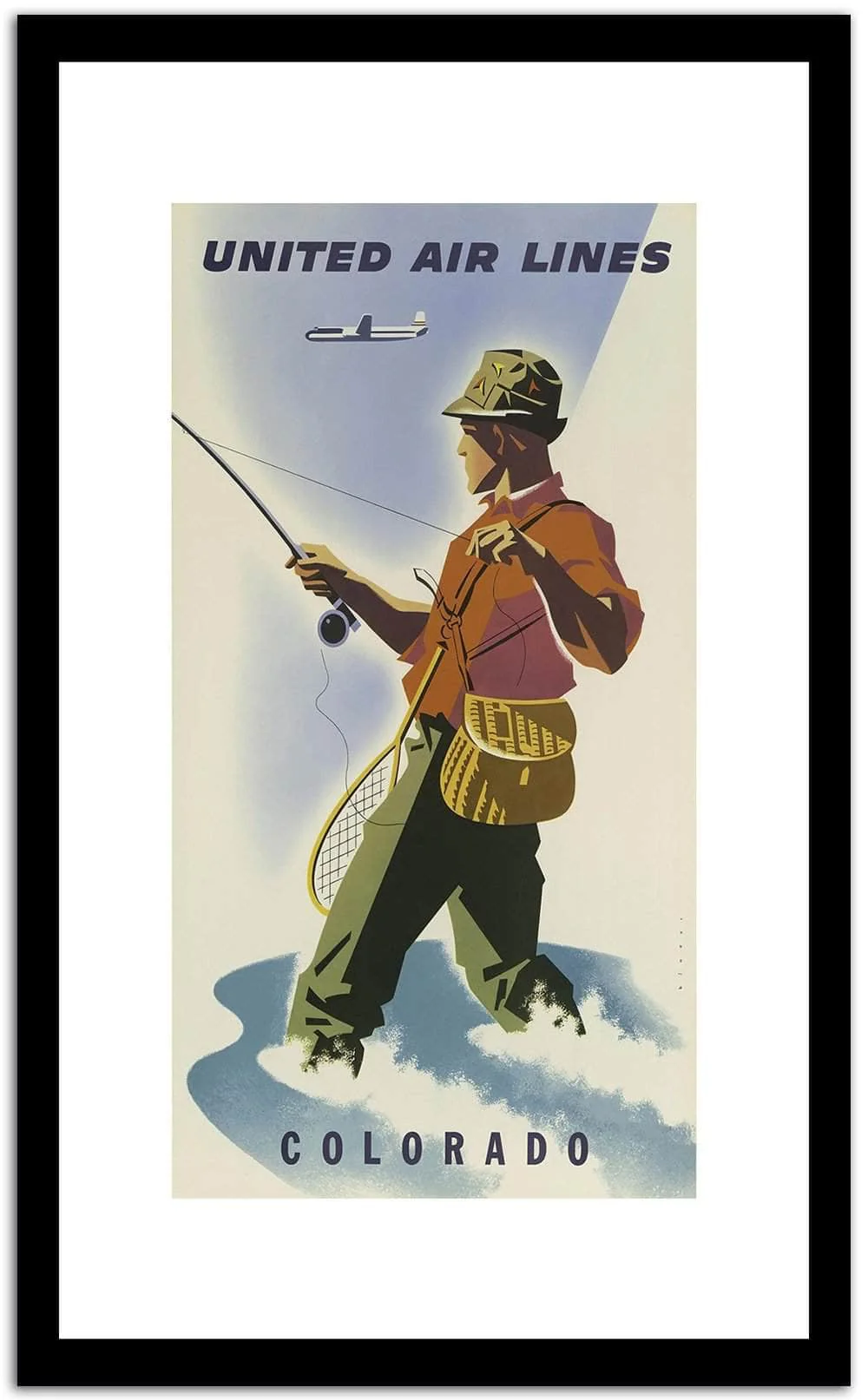 United Air Lines Vintage Posterd