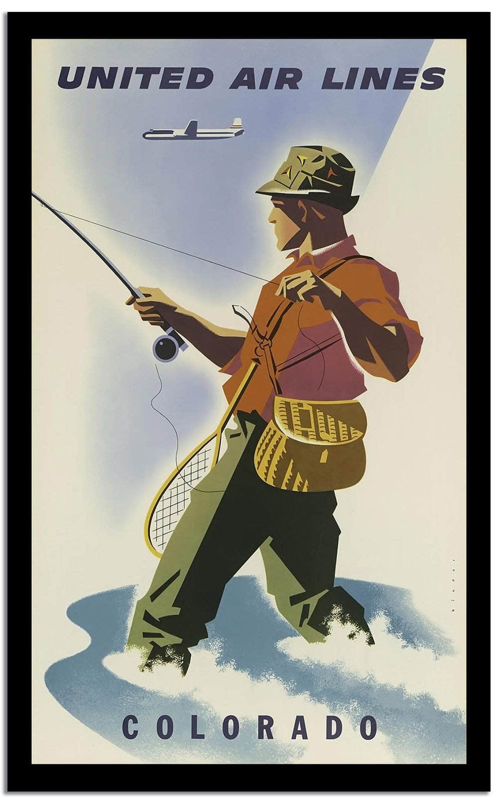 United Air Lines Vintage Posterd - Image 2