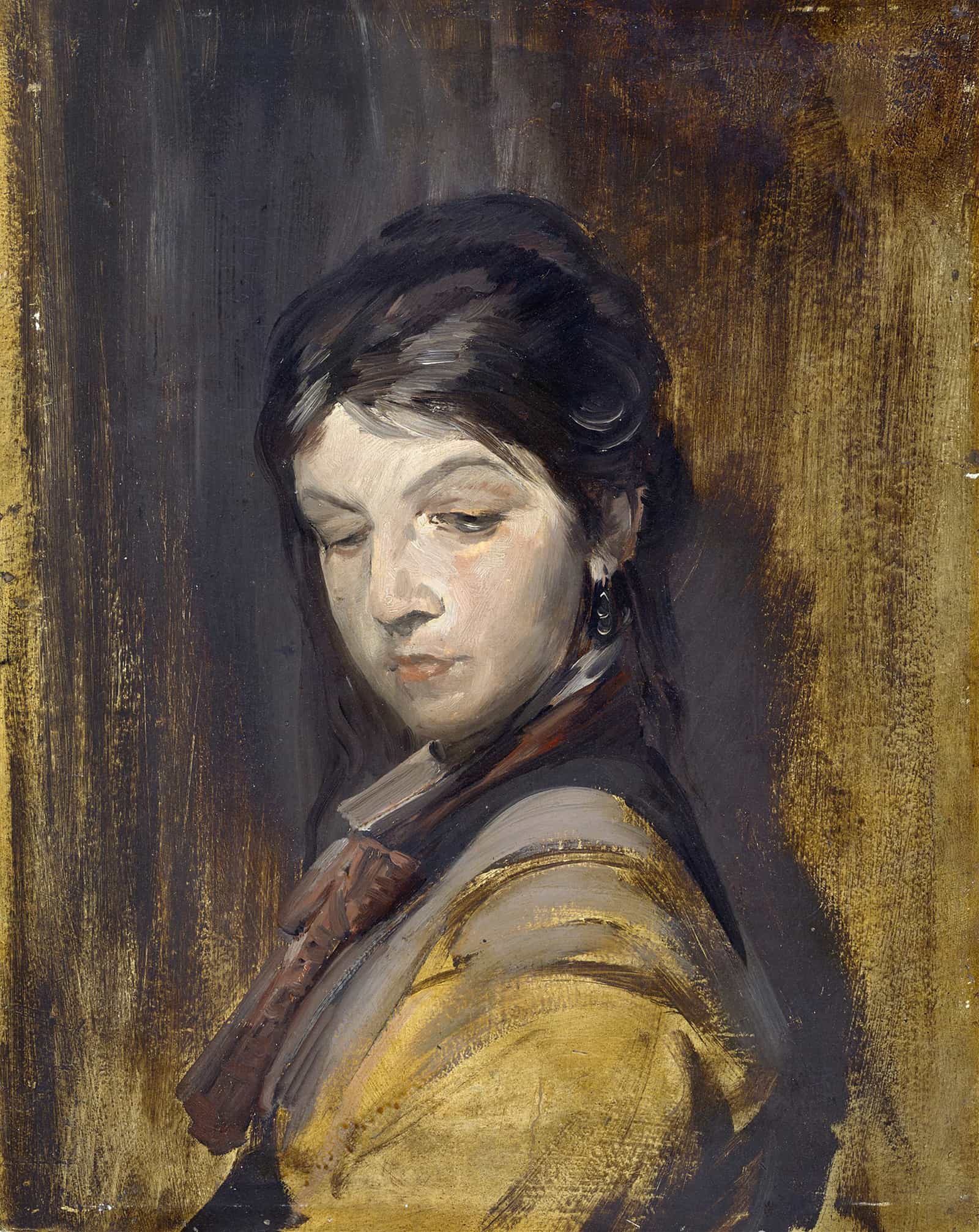 Unknown Girl by Franz Von Lenbach