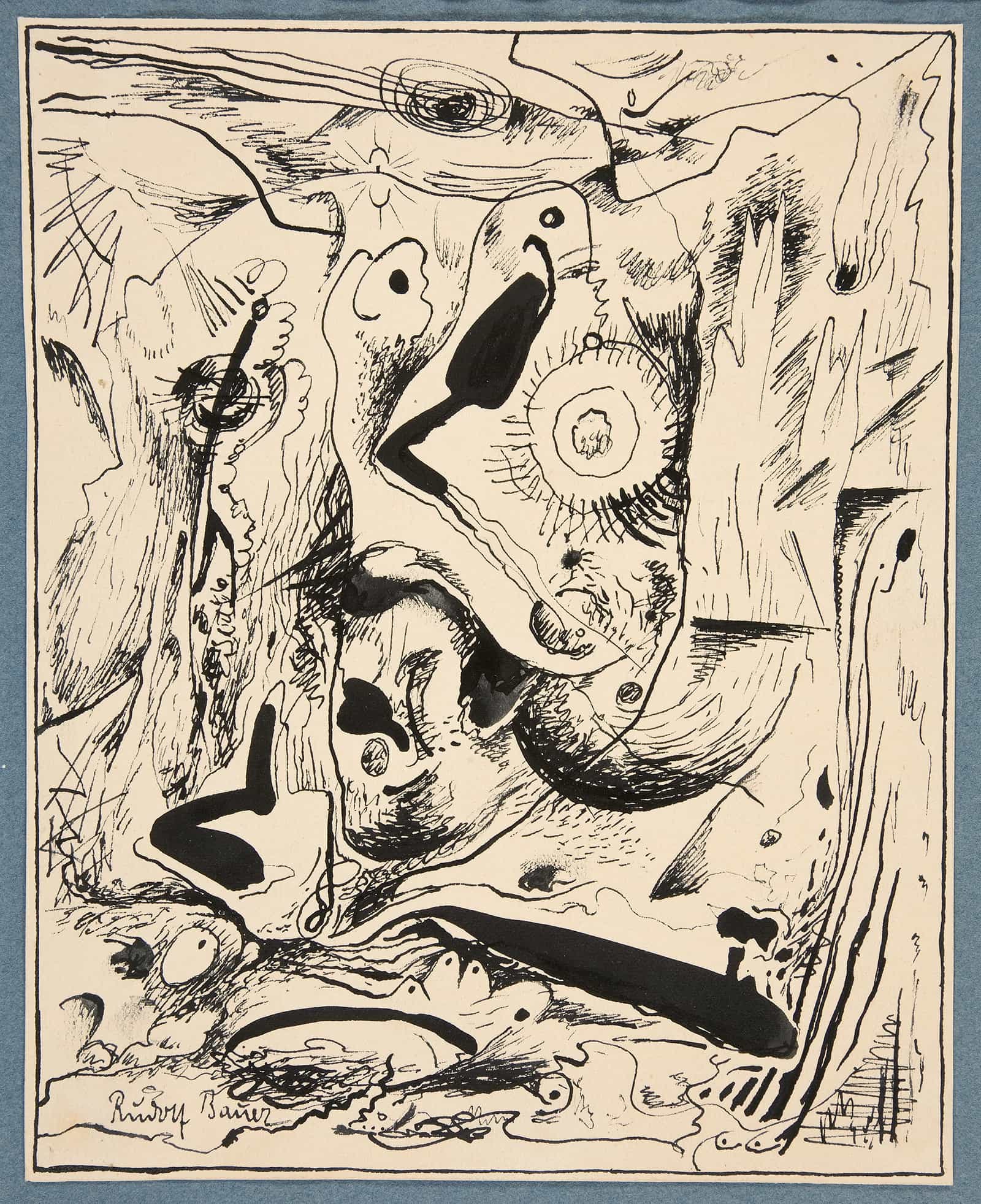 Untitled Abstract Forms by Rudolf Bauer - Image 12