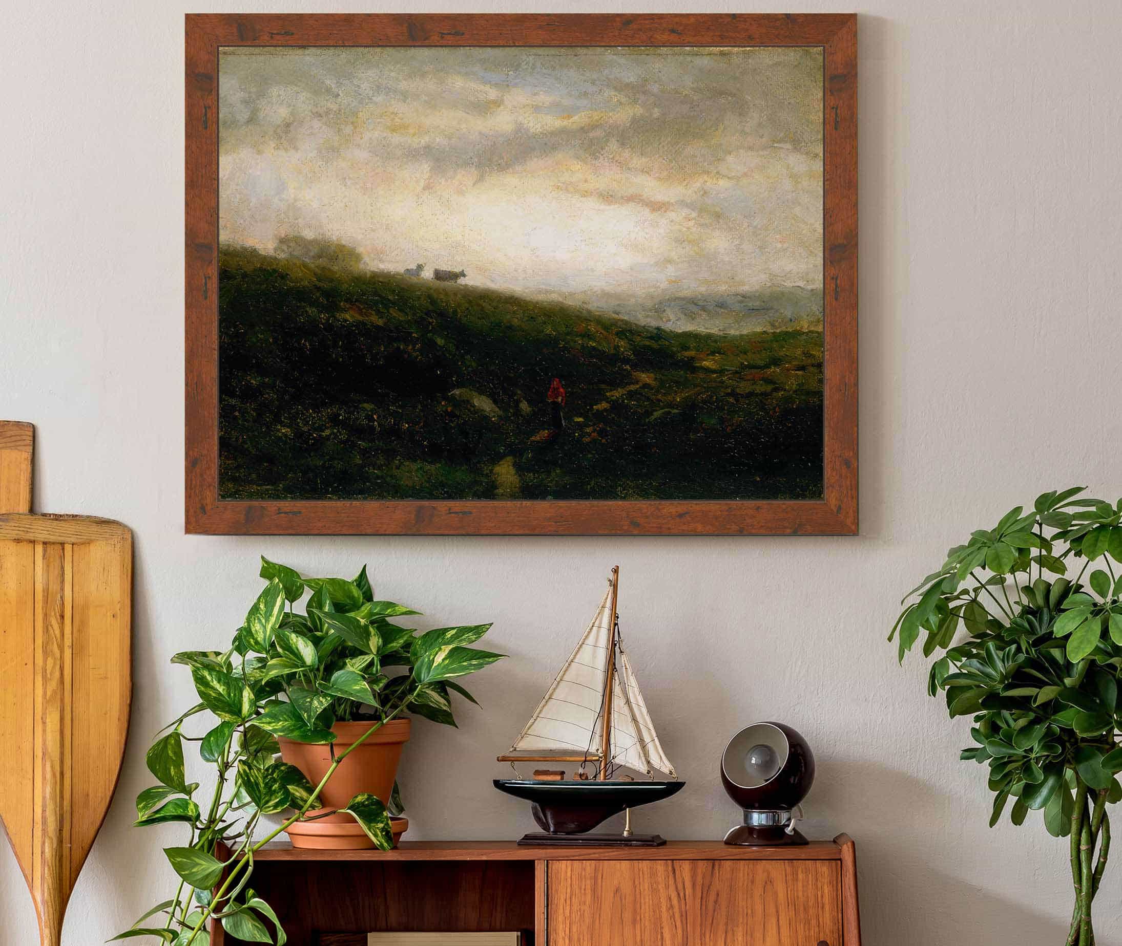 Untitled Cows Descending Hillside by Edward Mitchell Bannister - Image 3