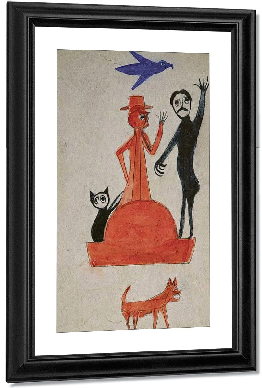 Untitled (Figure Construction With Waving Man) By Bill Traylor - Image 2