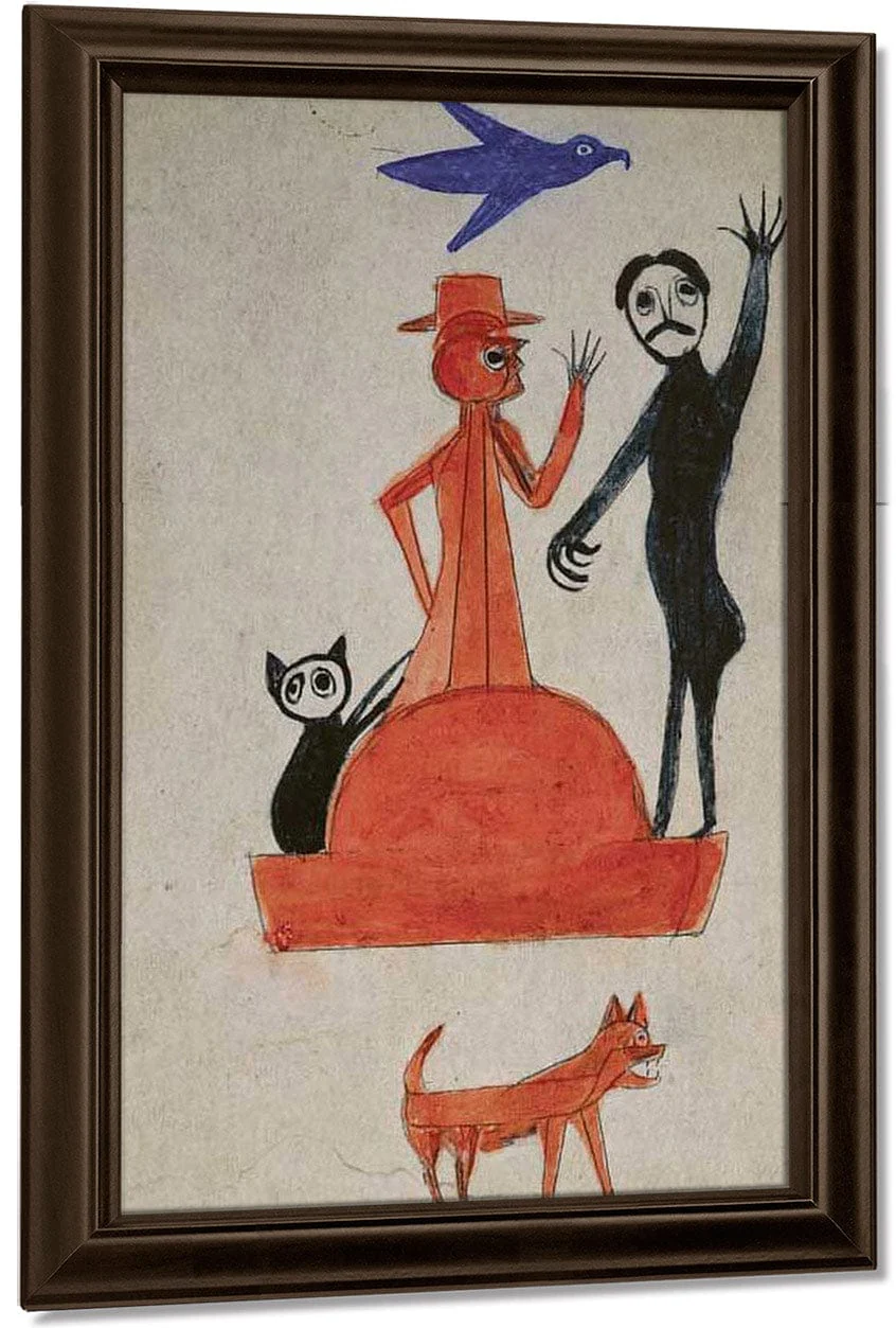Untitled (Figure Construction With Waving Man) By Bill Traylor - Image 4