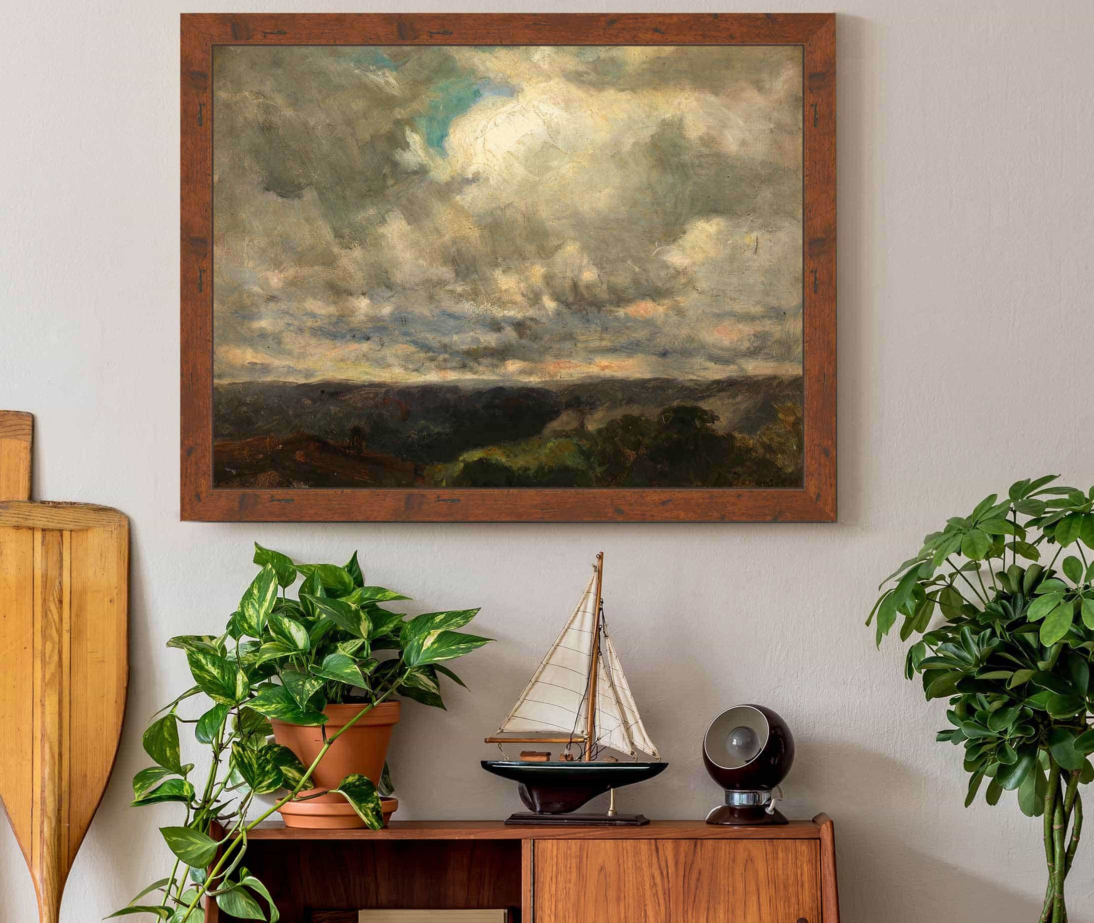 Untitled Landscape Cloudy Sky by Edward Mitchell Bannister - Image 3