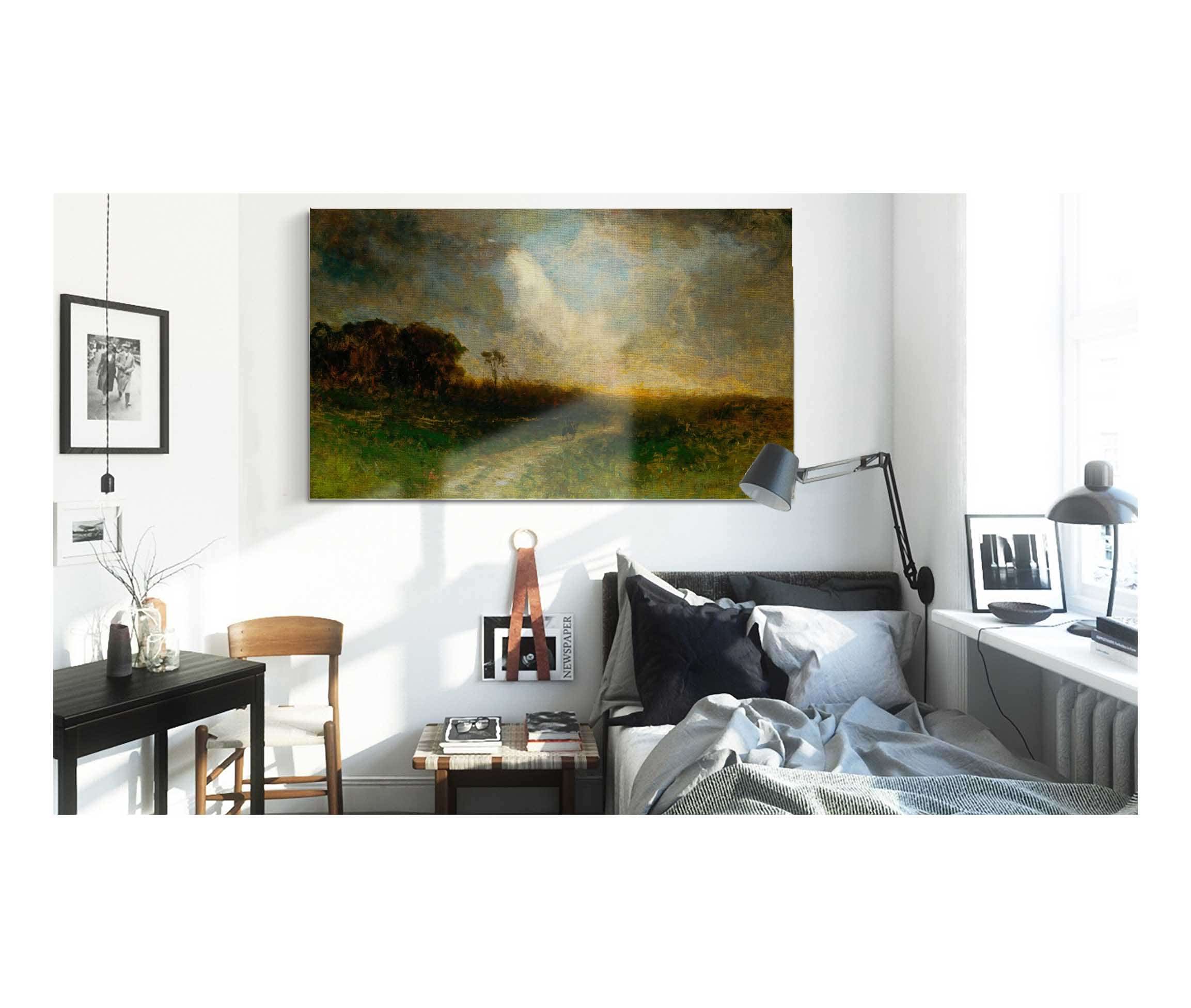 Untitled Landscape Man On Horse by Edward Mitchell Bannister - Image 3