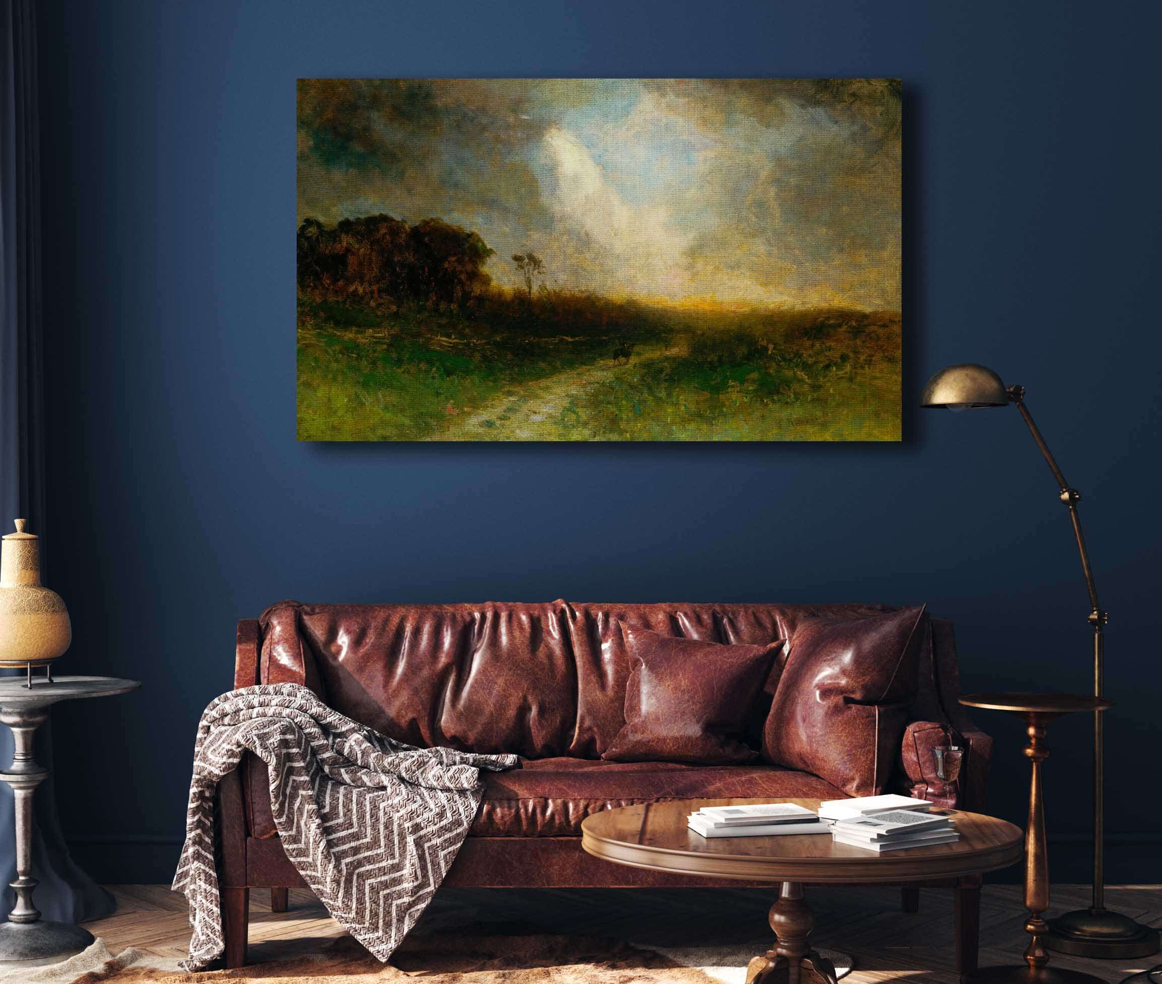 Untitled Landscape Man On Horse by Edward Mitchell Bannister - Image 4