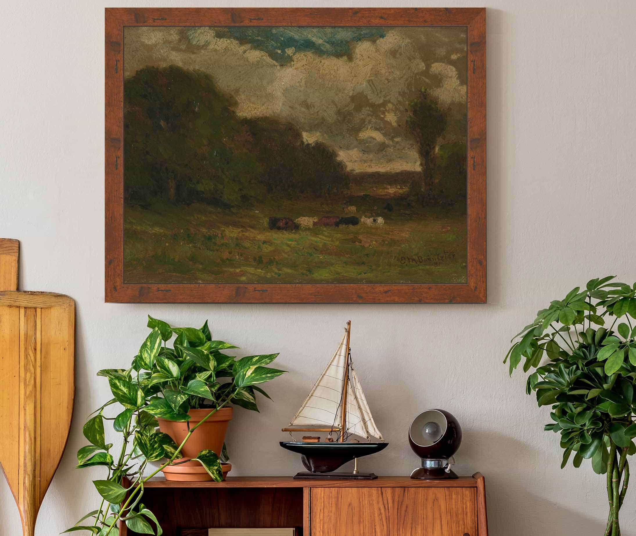 Untitled Landscape With Cows And Trees by Edward Mitchell Bannister - Image 3