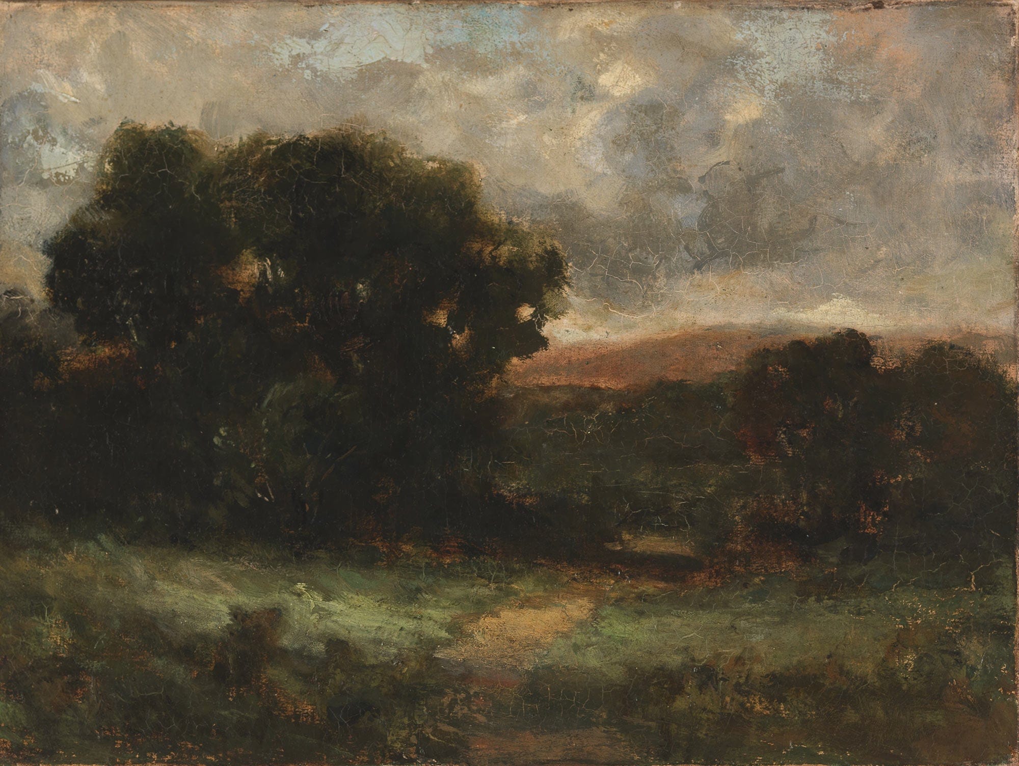 Untitled Landscape With Meadow And Trees by Edward Mitchell Bannister - Image 2