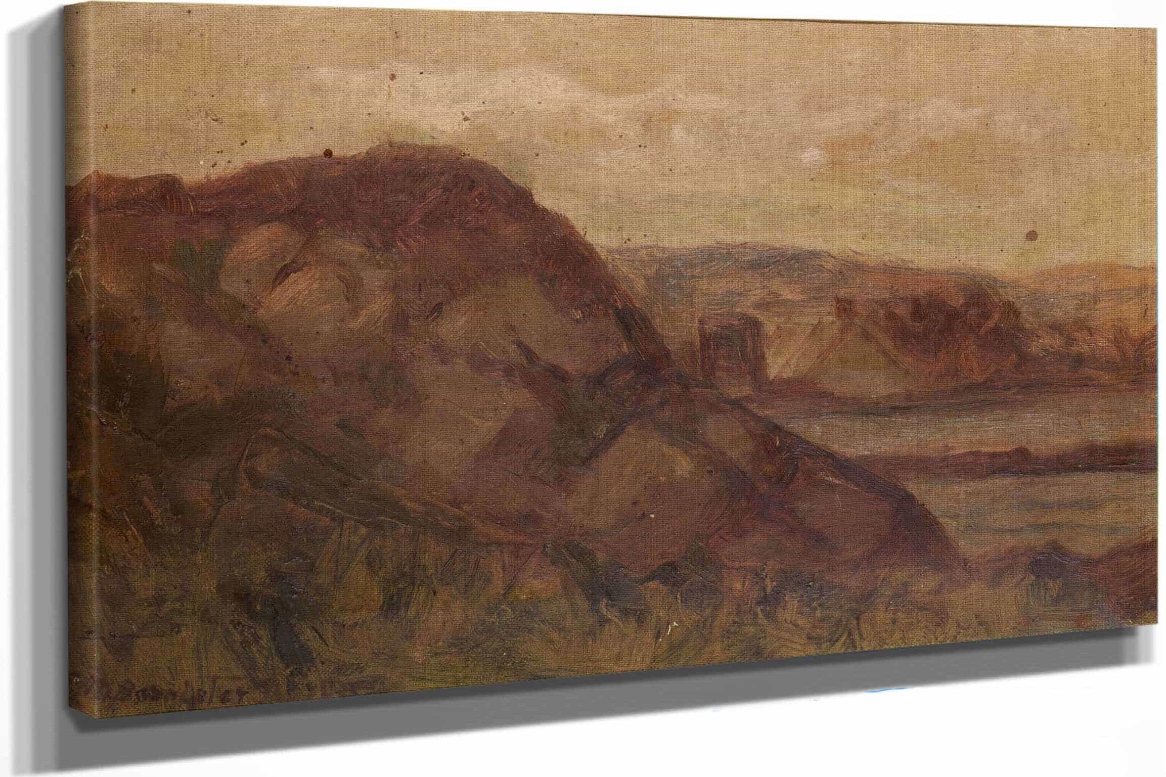 Untitled Landscape With Rocks by Edward Mitchell Bannister