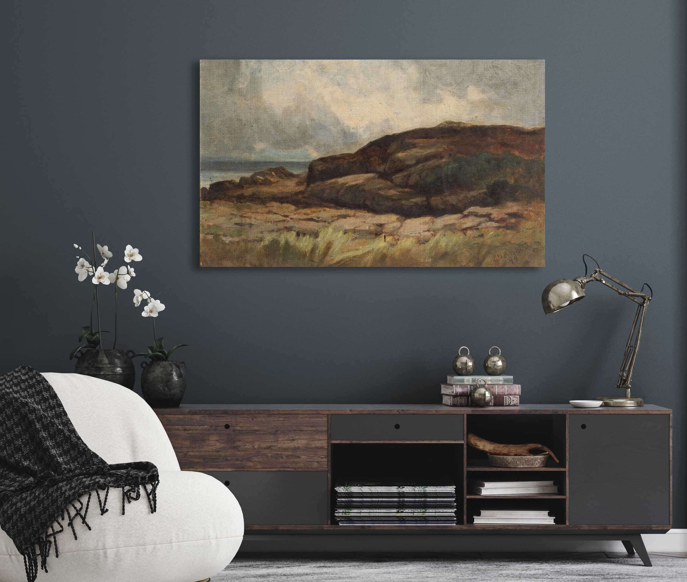 Untitled Landscape With Rocks by Edward Mitchell Bannister - Image 11