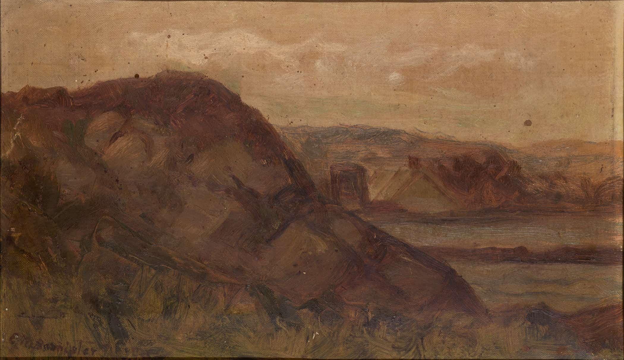 Untitled Landscape With Rocks by Edward Mitchell Bannister - Image 2