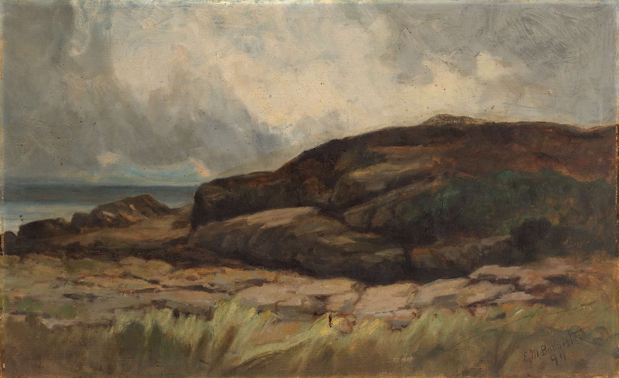 Untitled Landscape With Rocks by Edward Mitchell Bannister - Image 8