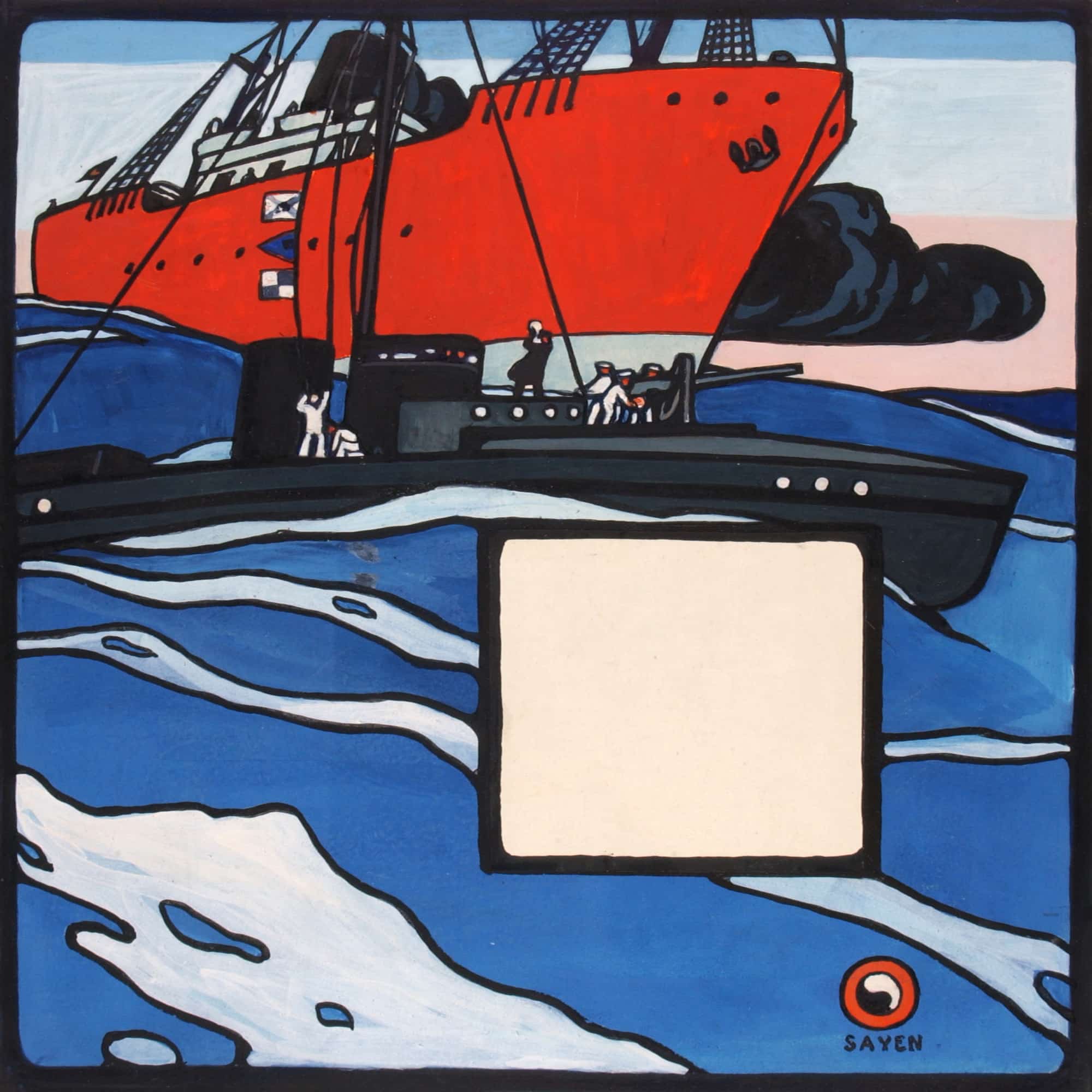 Untitled Naval Action by Henry Lyman Sayen - Image 4