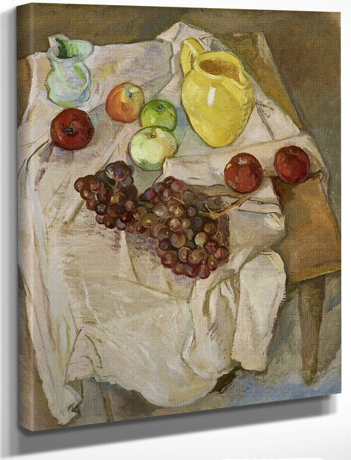 Untitled [Yellow Pitcher Apples And Grapes] By Pierre Daura