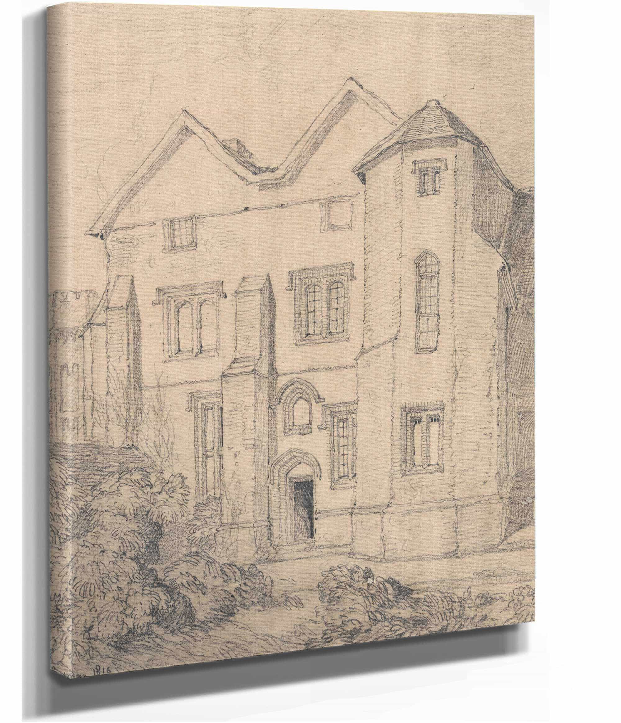 Upwell Rectory Norfolk by John Sell Cotman