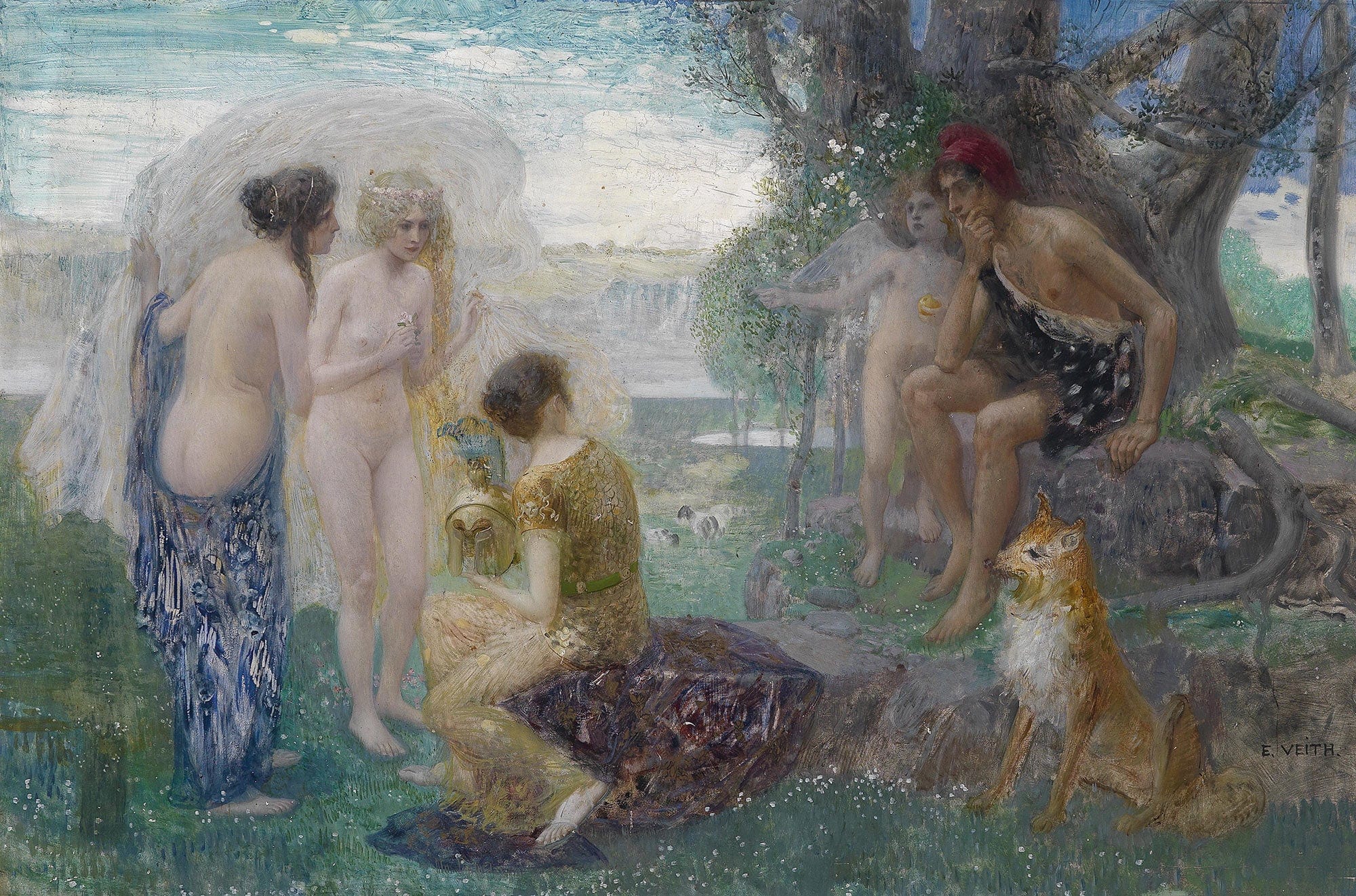 Urteil Des Paris by Eduard Veith - Image 2