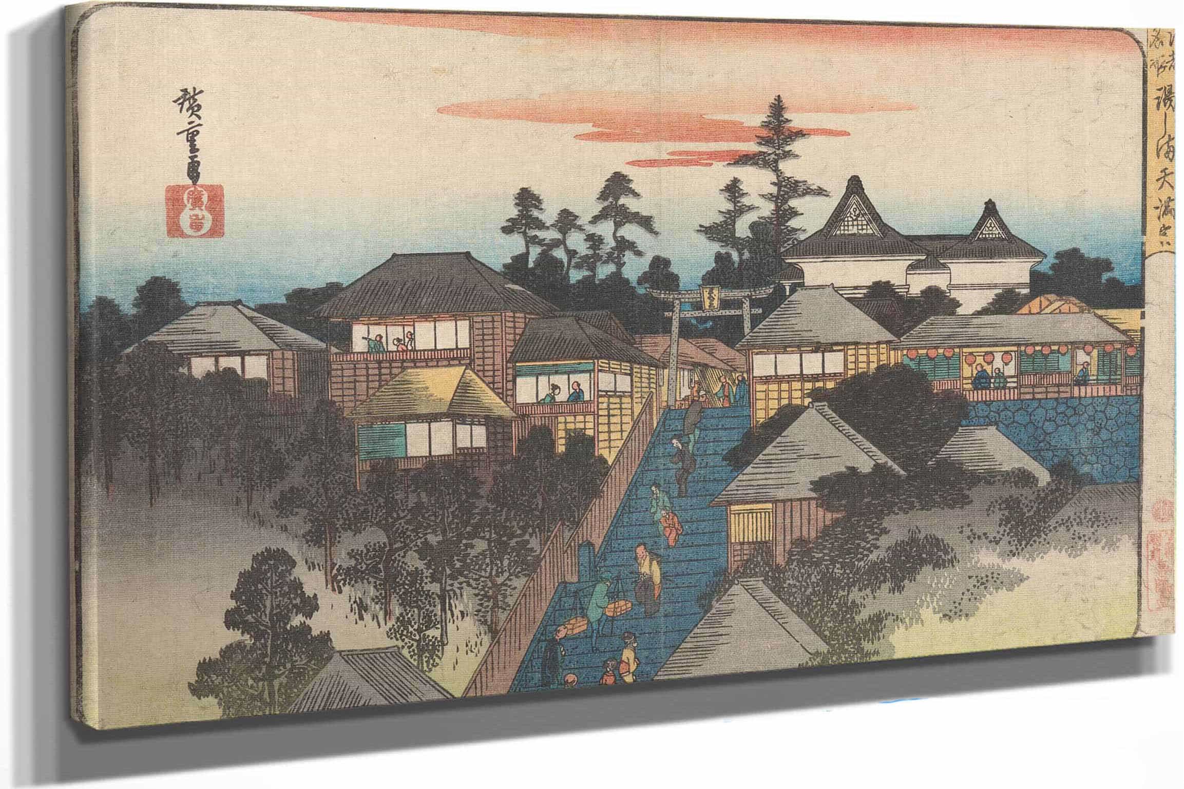 Ushima Shrine In Hongo District by Ando Hiroshige