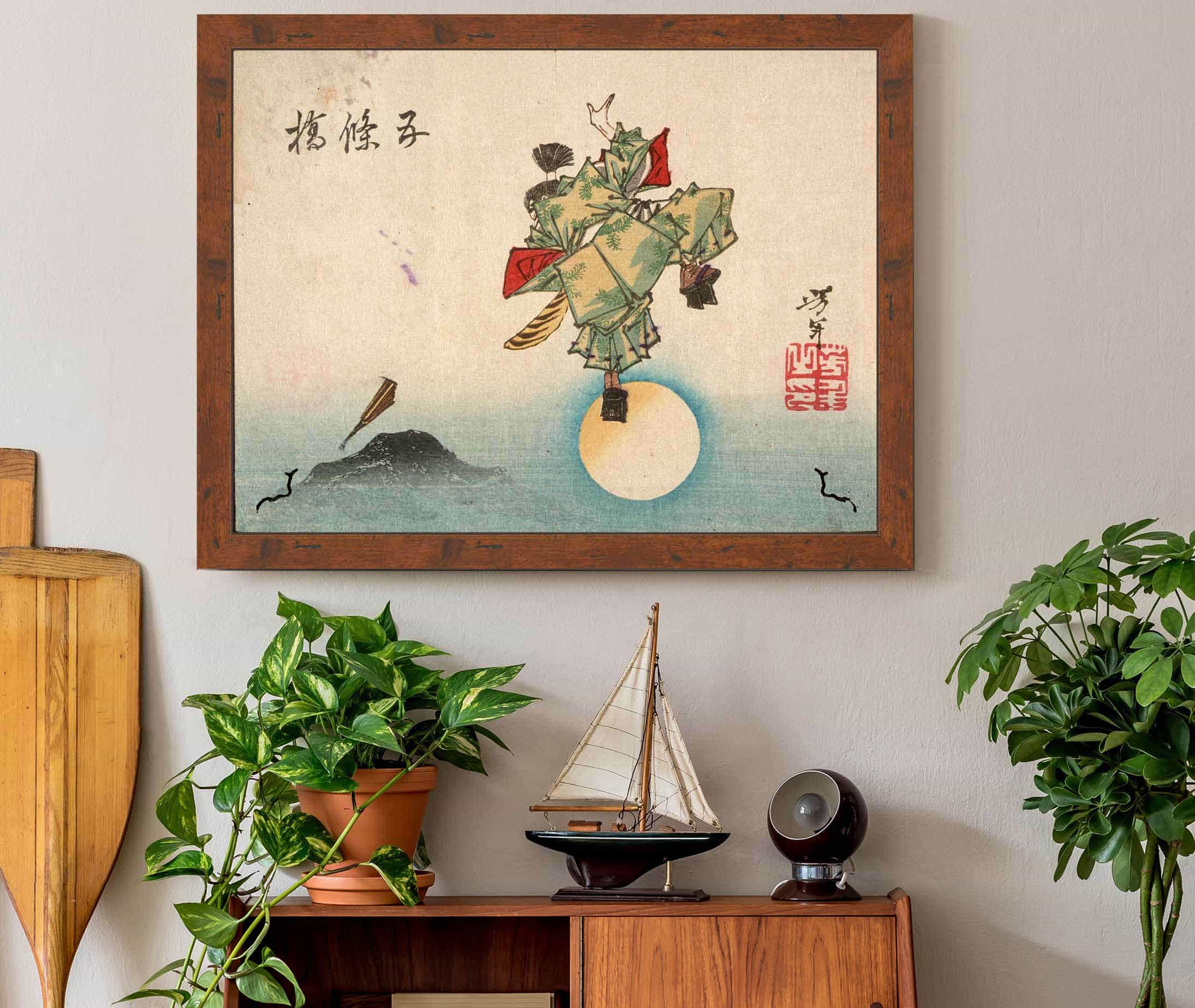 Ushiwakamaru At Gojo Bridge by Tsukioka Yoshitoshi - Image 3