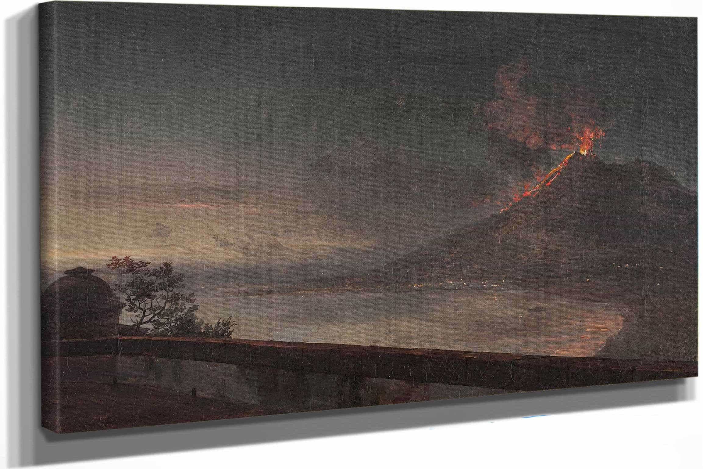Utsikt Mot Vesuvuis Fran Quisisana by Johan Christian Dahl